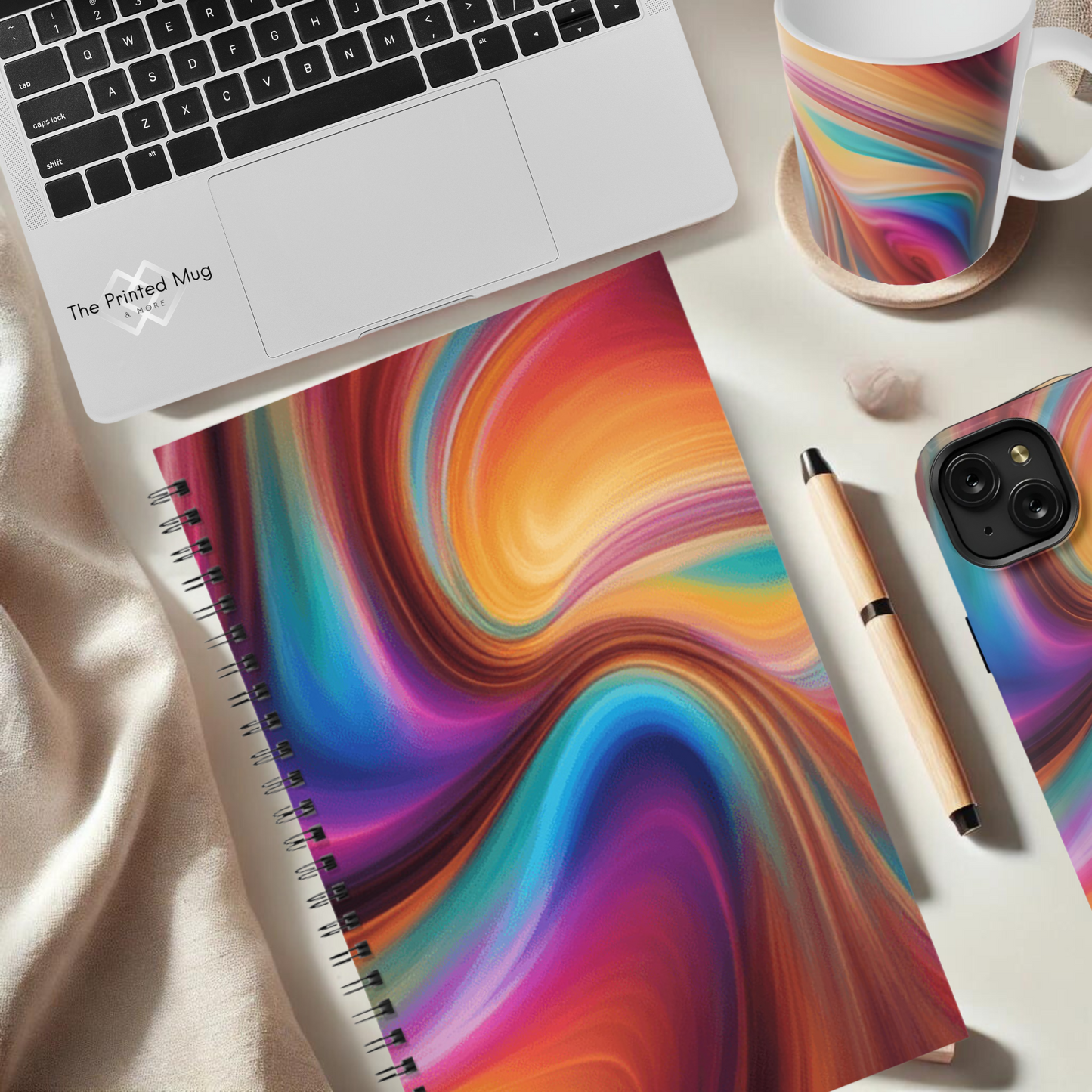 Color Surge 5.5”x8.5" Hardcover Notebook