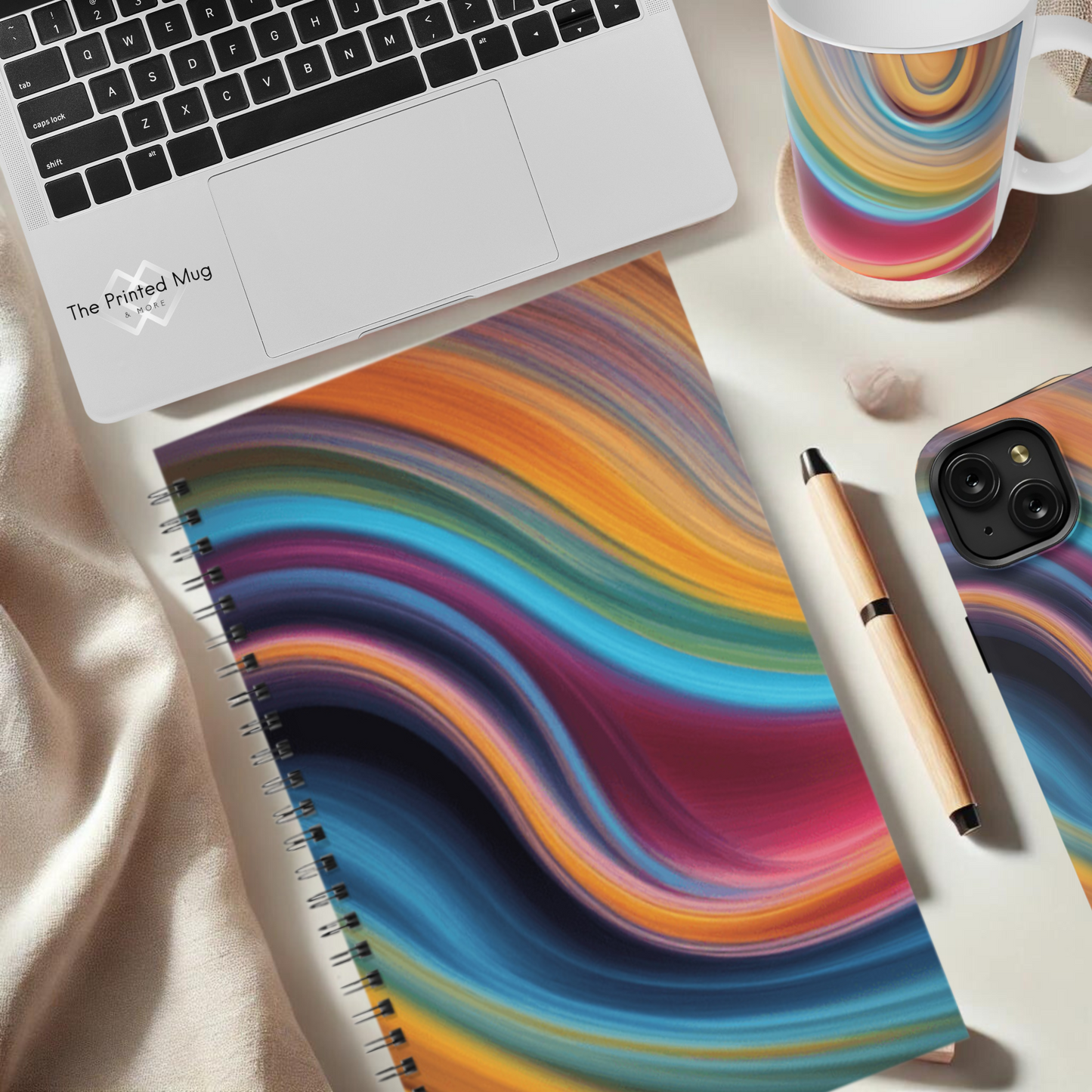 Cosmic Waves 5.5"x8.5" Hardcover Planner
