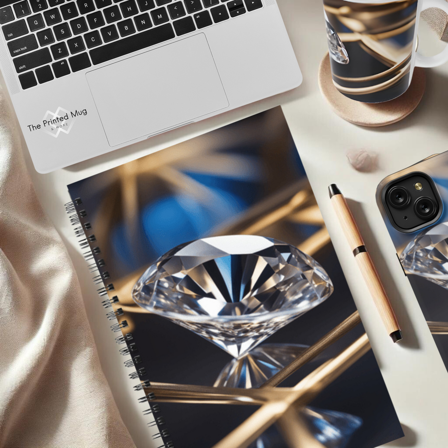 Crystal Elegance 5.5”x8.5" Hardcover Notebook