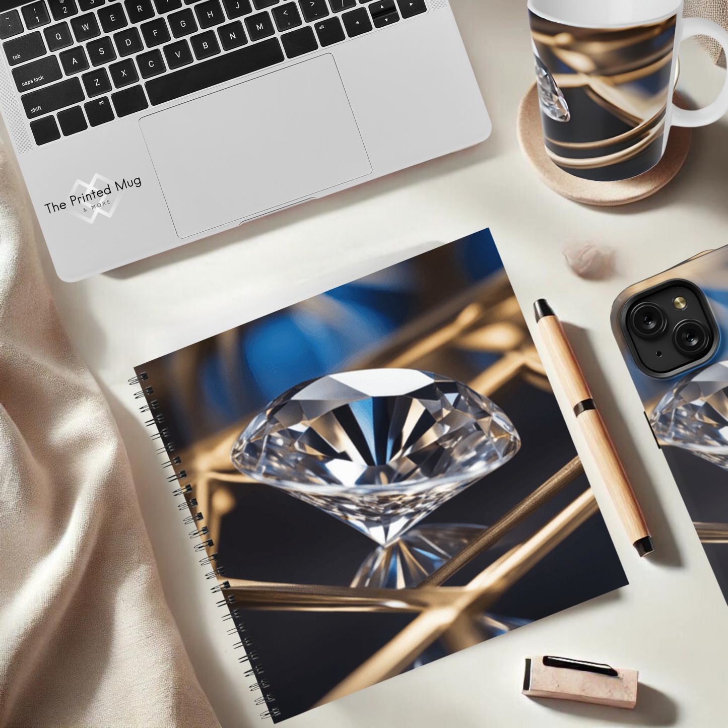 Crystal Elegance 8.5"x8.5" Hardcover Notebook