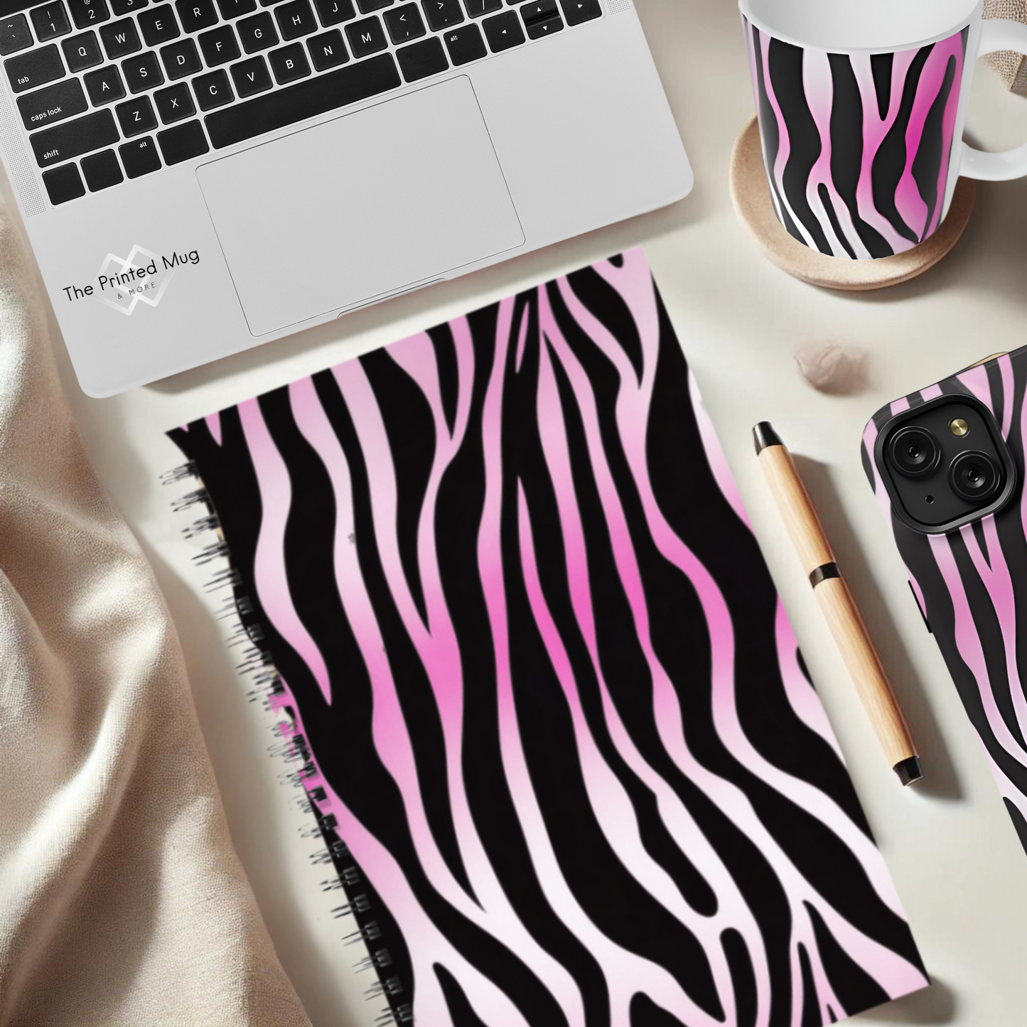 Electric Stripes 5.5”x8.5" Hardcover Notebook