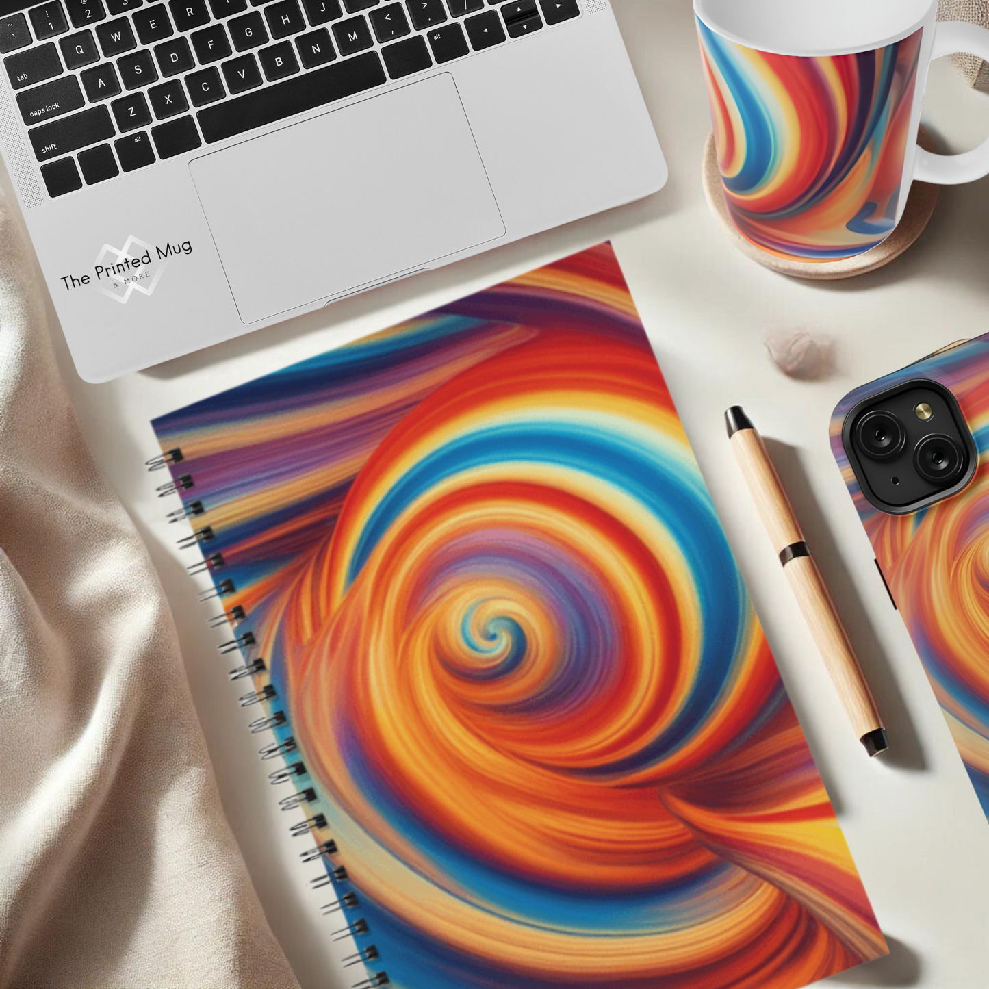 Fiery Vortex 5.5"x8.5" Hardcover Planner
