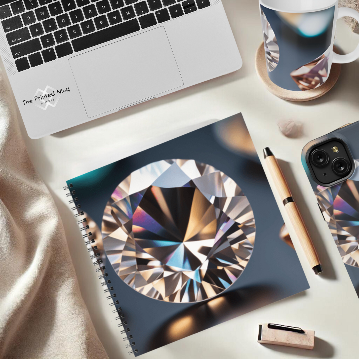 Gem Symphony 8.5" x 8.5" Hardcover Notebook
