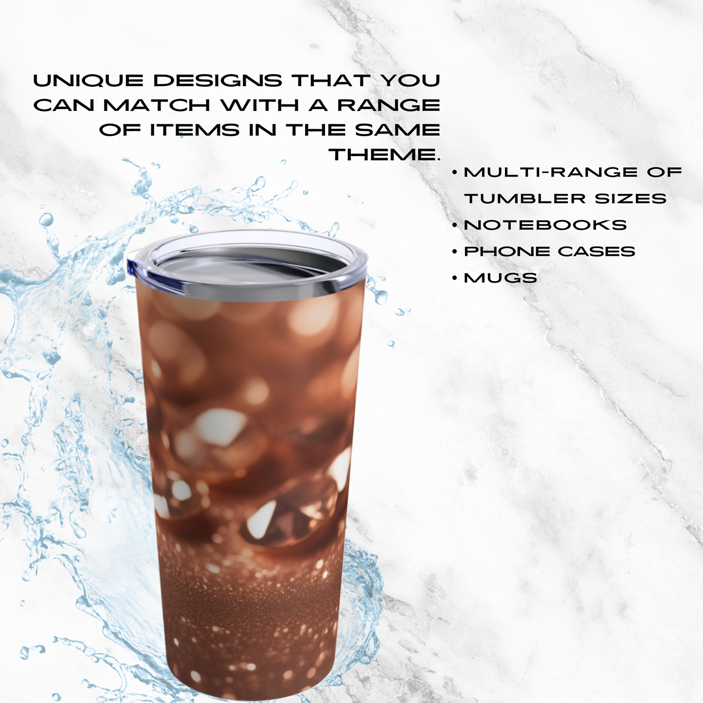 Golden Glimmer 20oz Tumbler