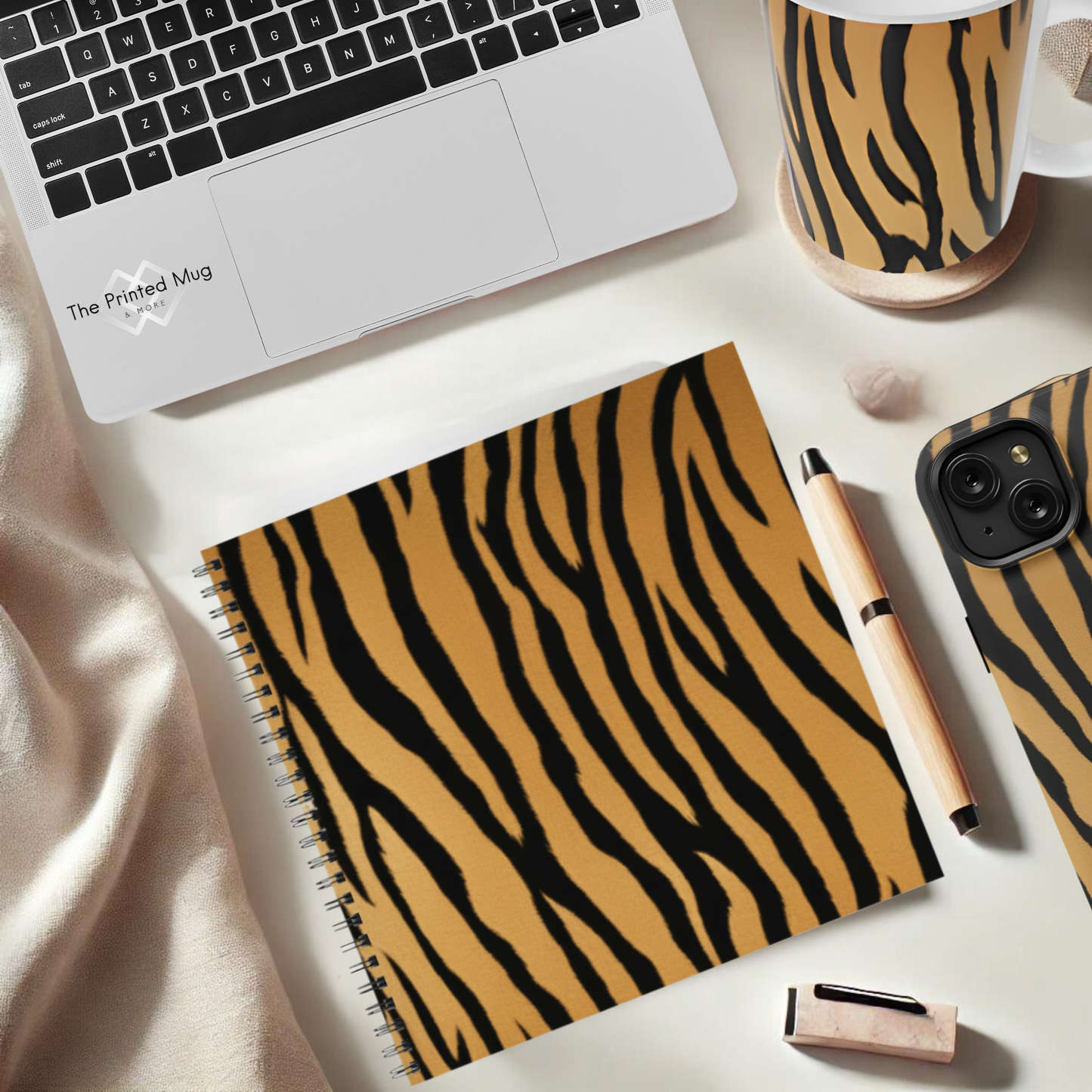 Golden Safari 8.5”x8.5” Hardcover Notebook