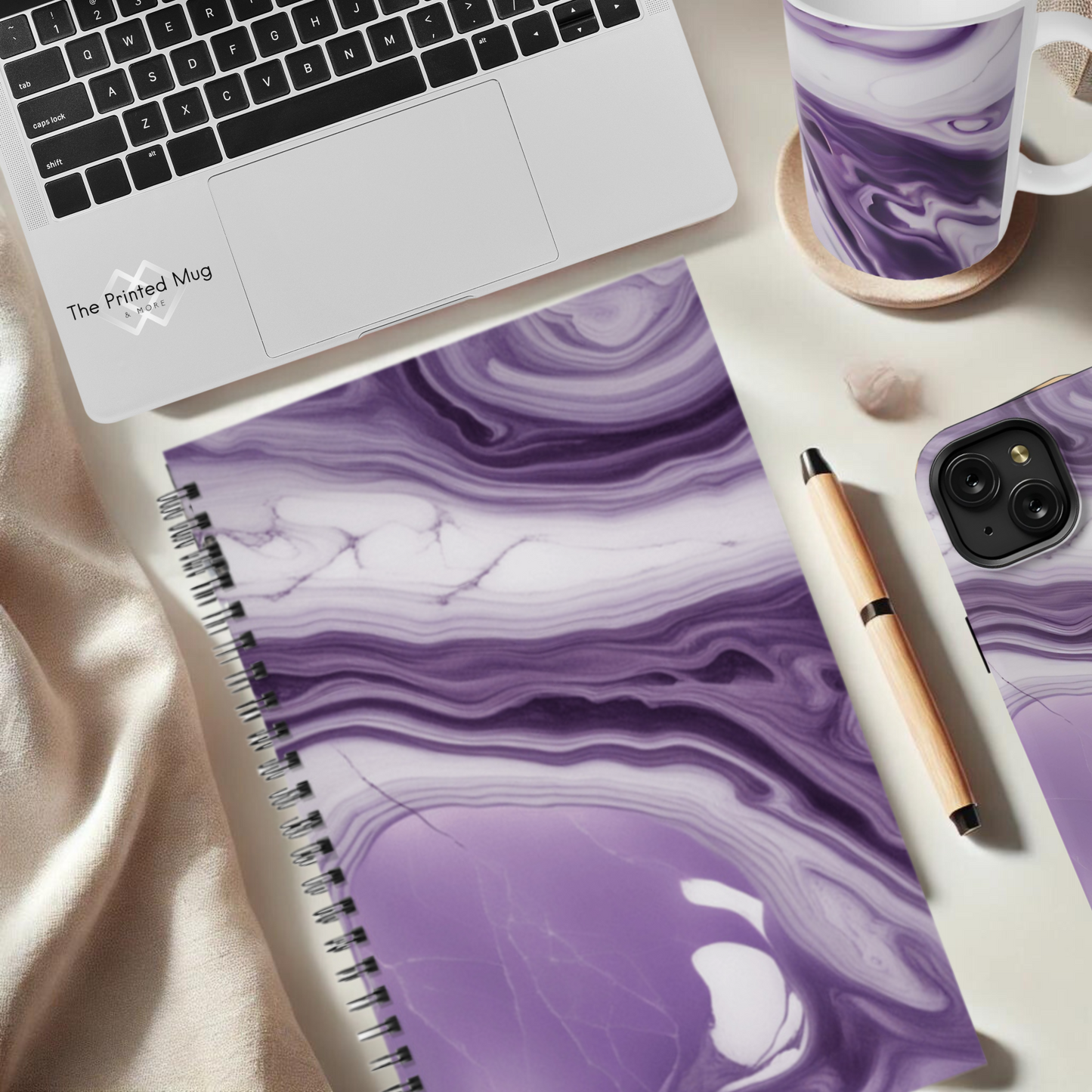 Lavender Swirl 5.5"x8.5" Hardcover Planner