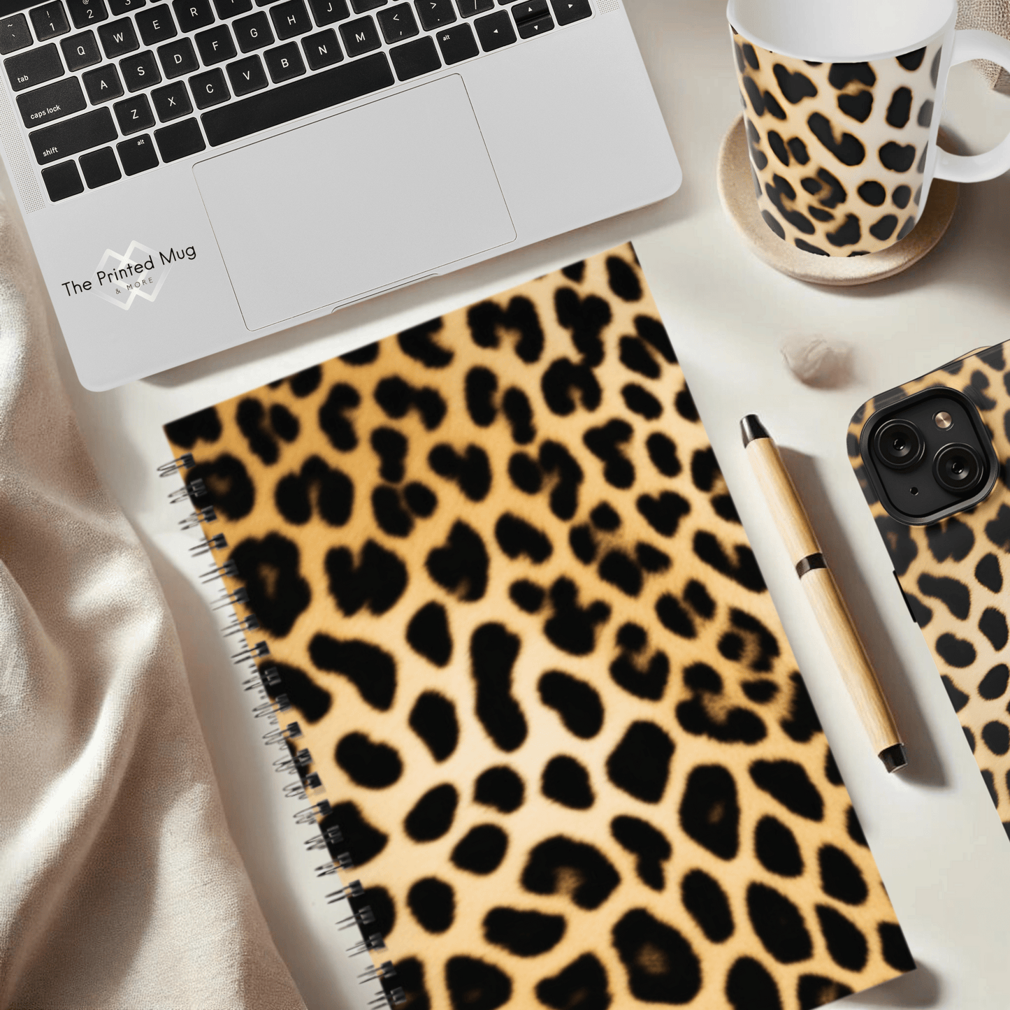 Leopard Luxe 5.5”x8.5" Hardcover Notebook