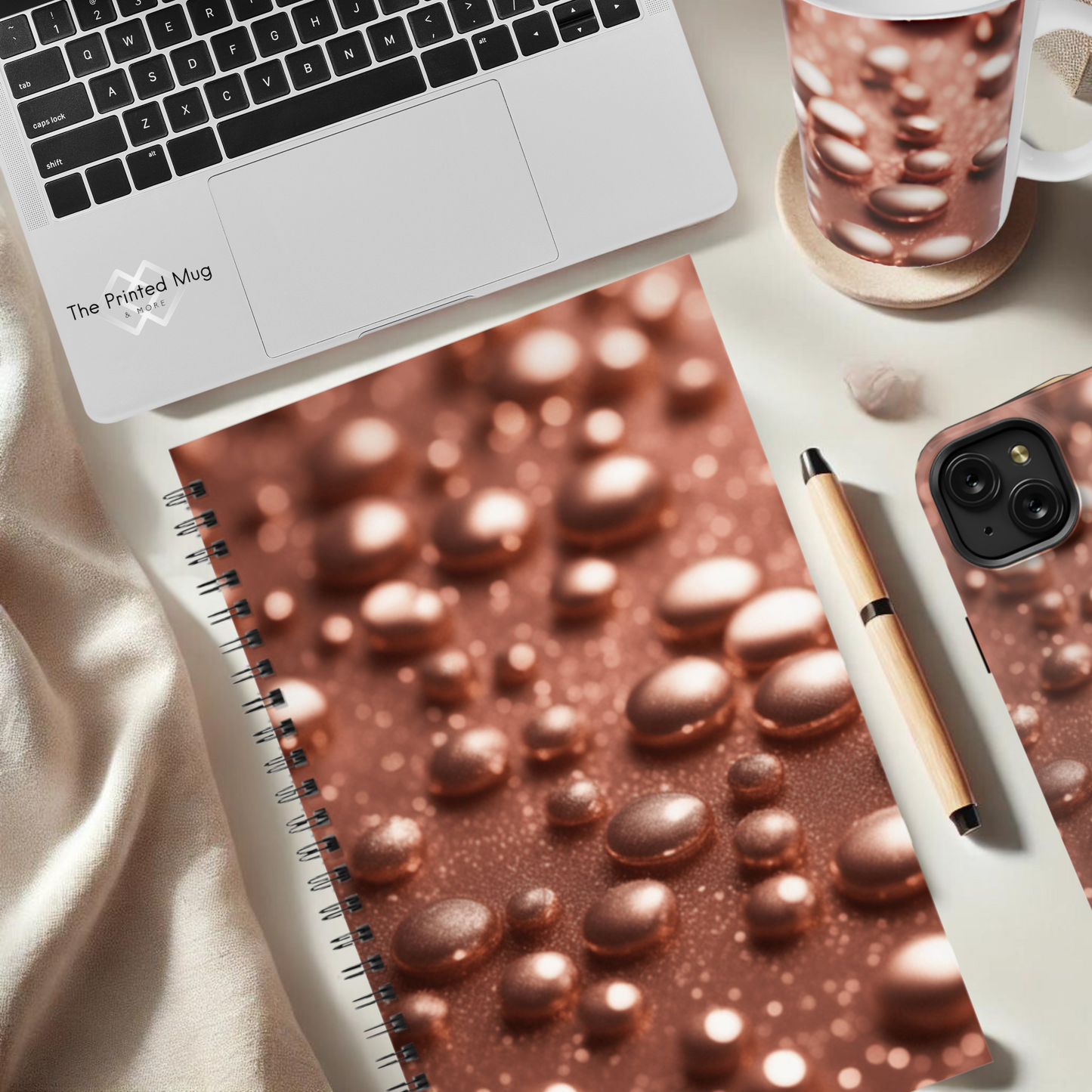 Luminous Drops 5.5”x8.5" Hardcover Notebook