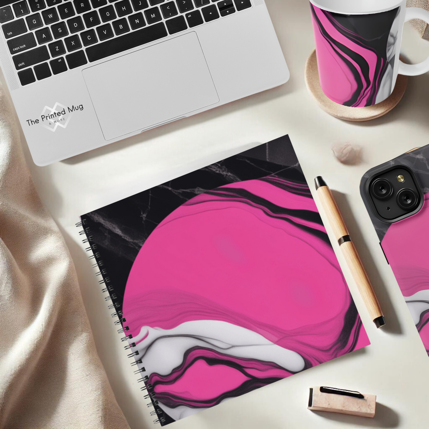 Marble Pop 8.5"x8.5" Hardcover Notebook