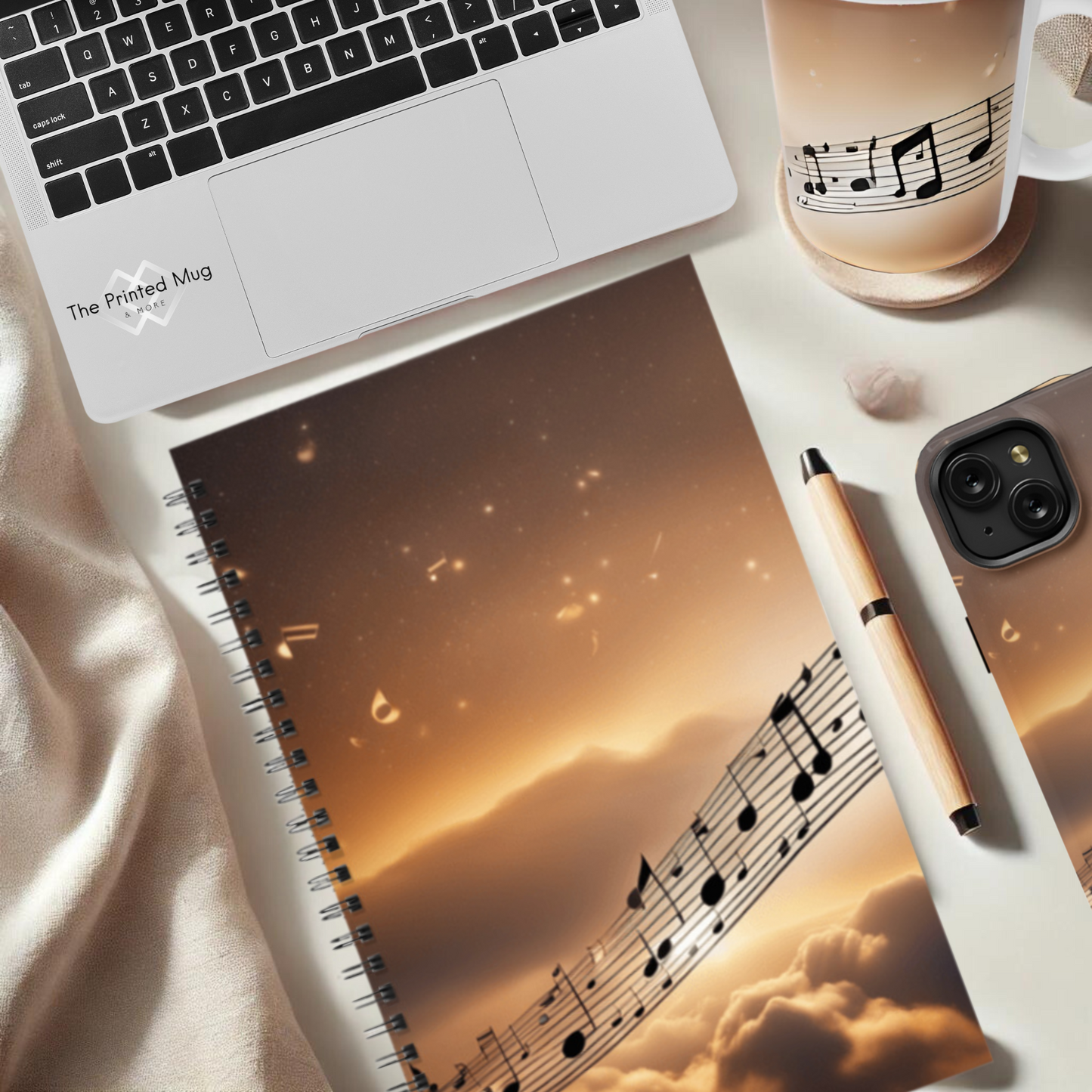 Melody of Love 5.5”x8.5" Hardcover Notebook