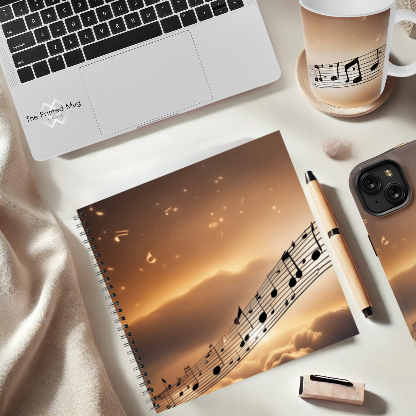 Melody of Love 8.5"x8.5" Hardcover Notebook