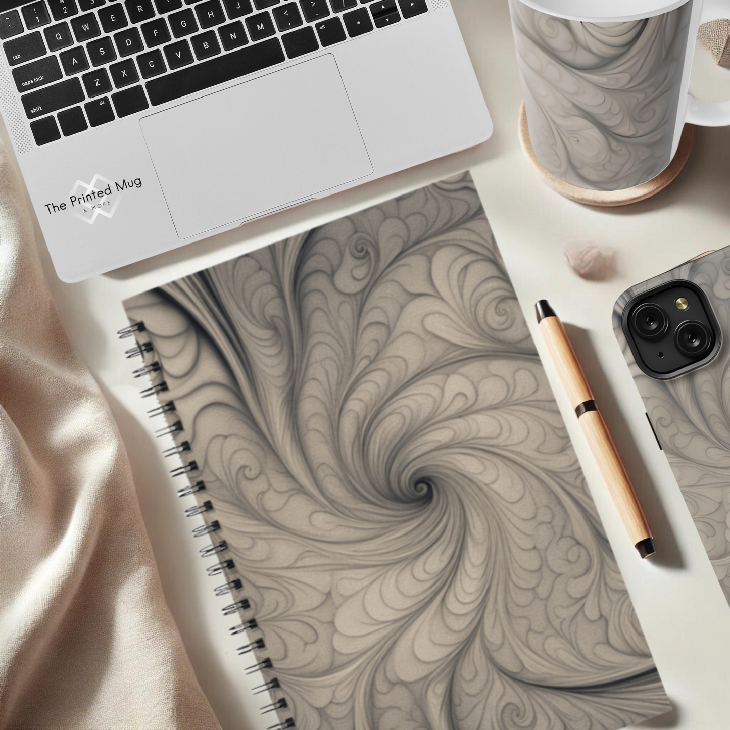 Mystic Whirl 5.5”x8.5" Hardcover Notebook