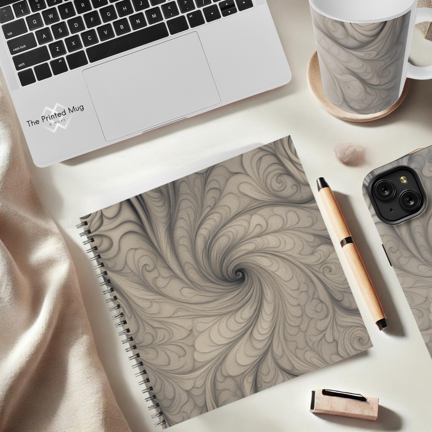 Mystic Whirl 8.5"x8.5" Hardcover Notebook