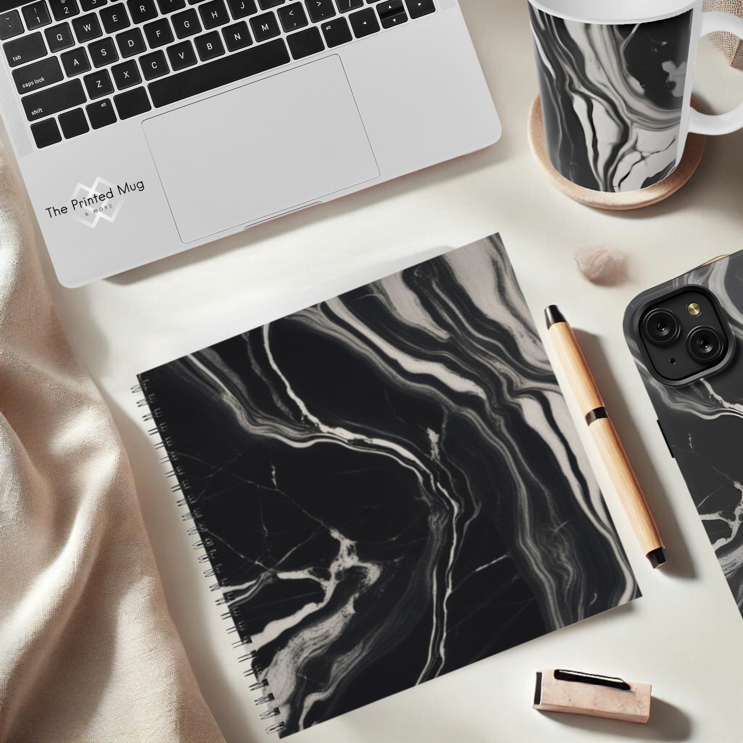 Onyx Flow 8.5"x8.5" Hardcover Notebook