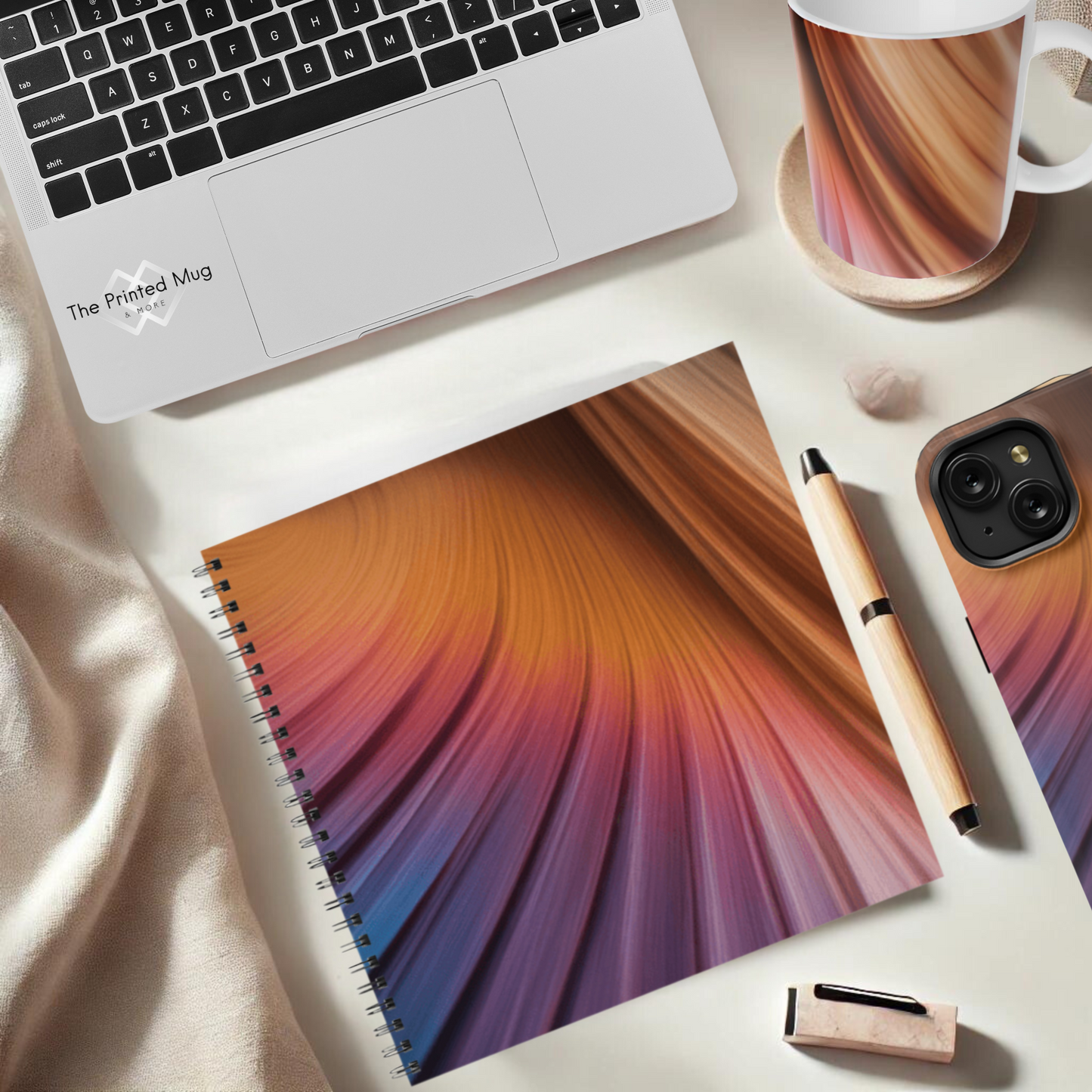 Radiant Swirl 8.5"x8.5" Hardcover Notebook