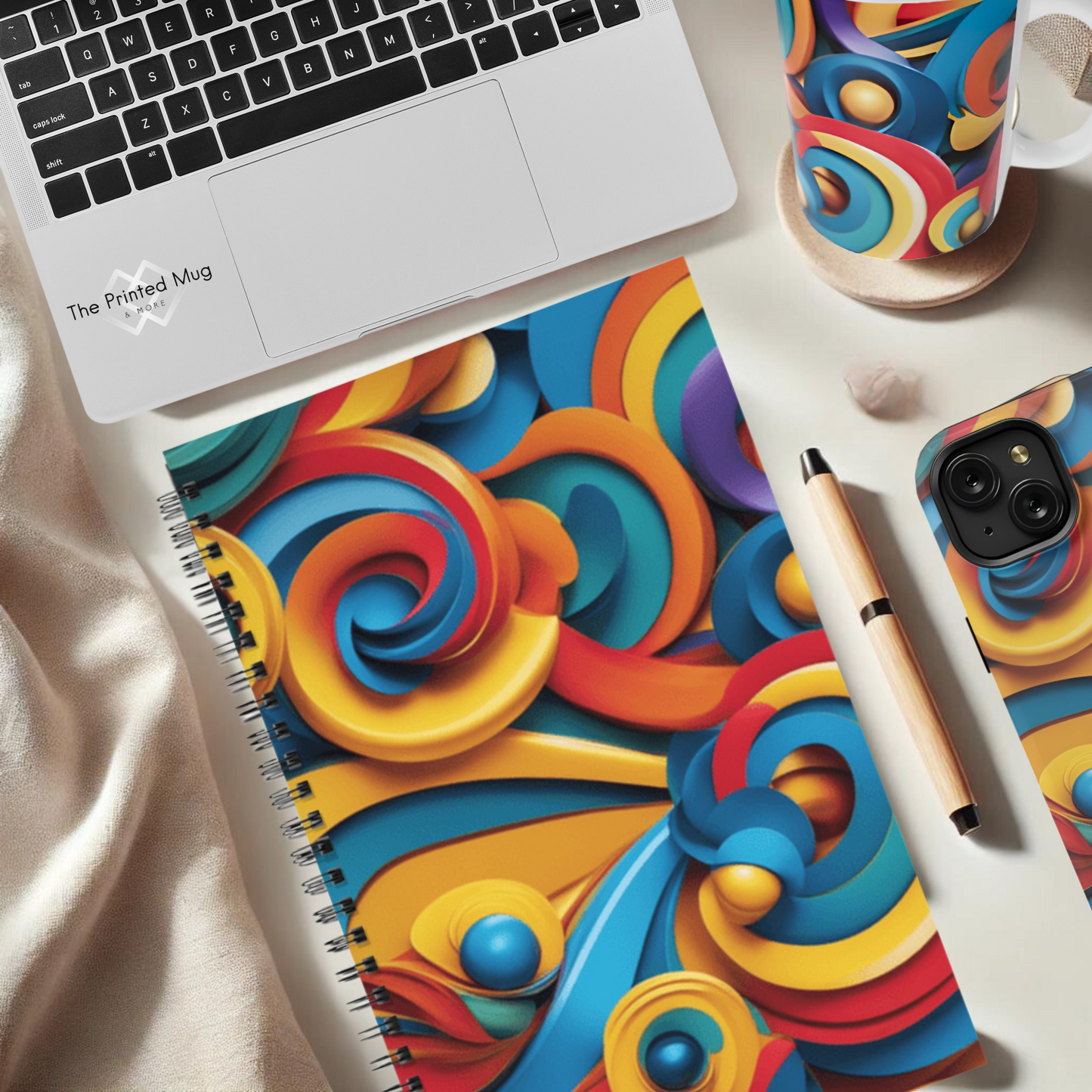 Swirl Fiesta 5.5"x8.5" Hardcover Planner