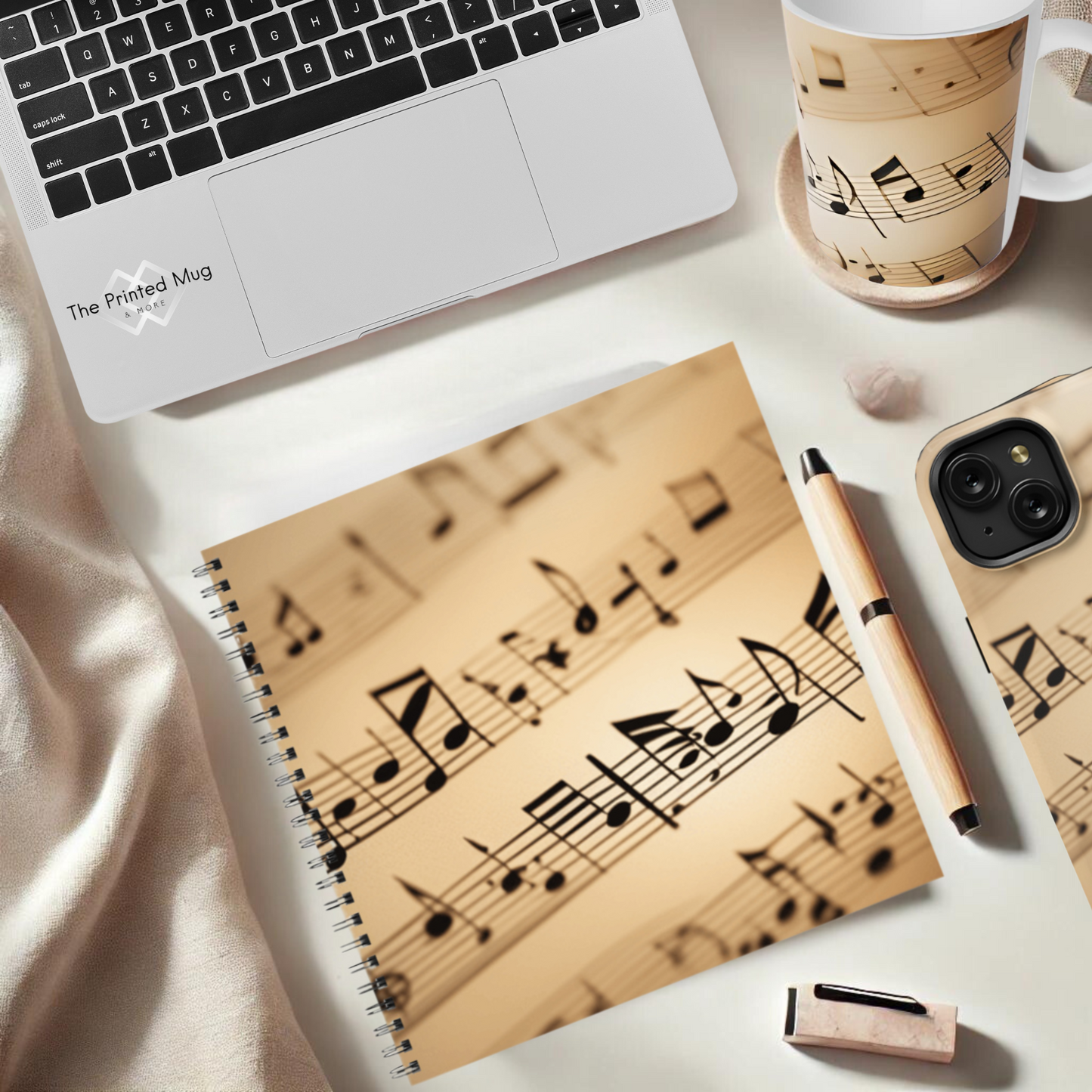 Symphony of Notes 8.5"x8.5" Hardcover Notebook