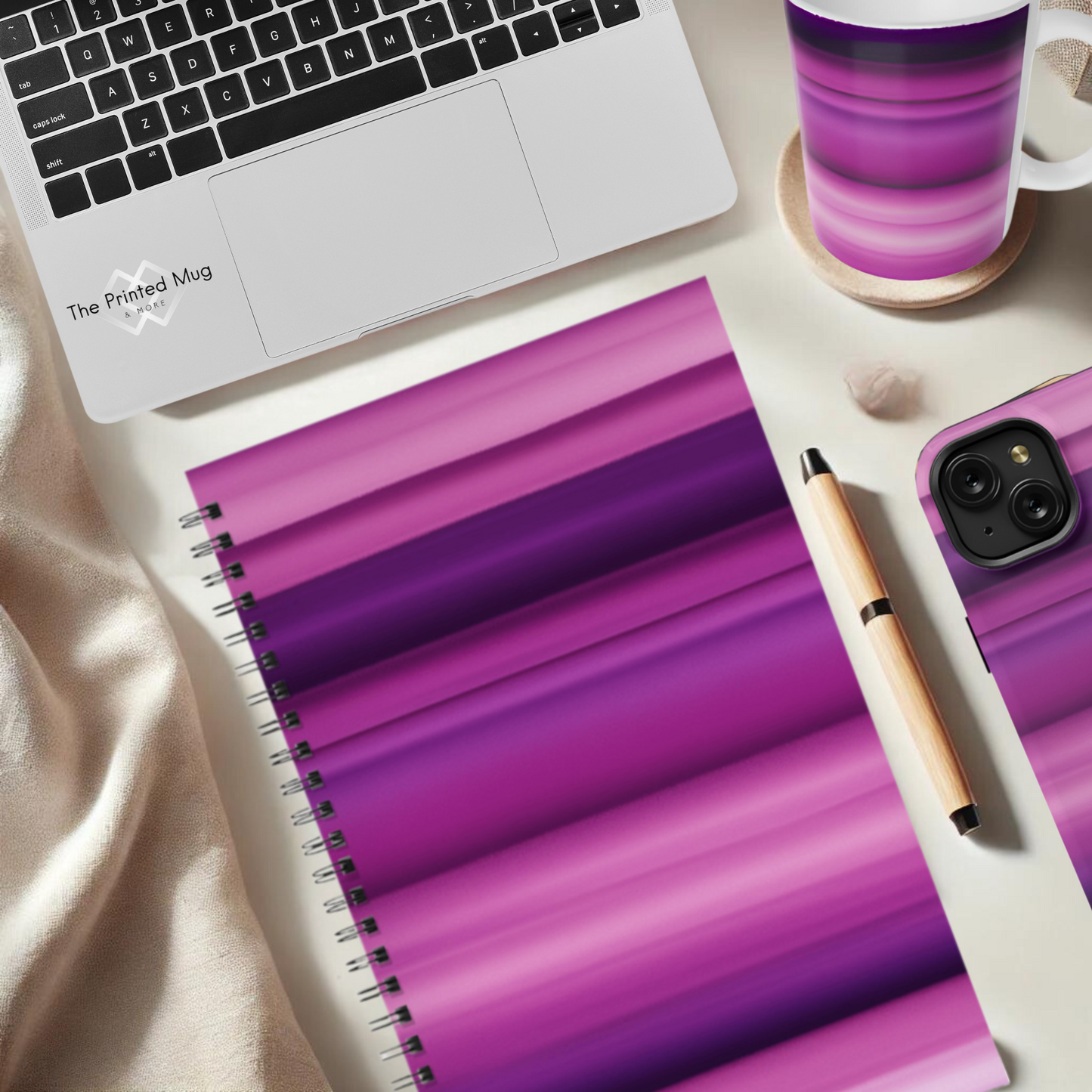 Violet Waves 5.5"x8.5" Hardcover Planner