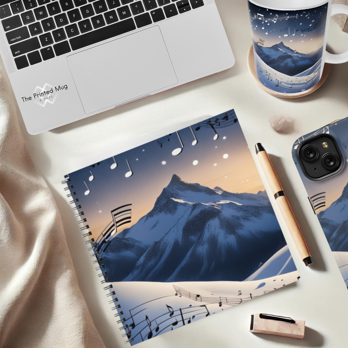 Winter Serenade 8.5"x8.5" Hardcover Notebook