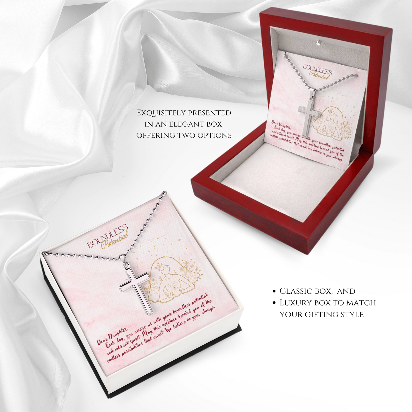 Boundless Spirit - Stainless Cross Necklace