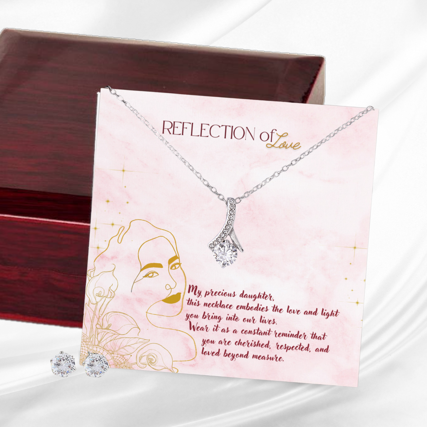 Shining Love - Alluring Necklace & Earring Set