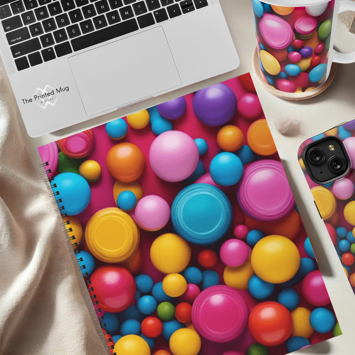 Bubble Pop 8.5"x11" Hardcover Notebook