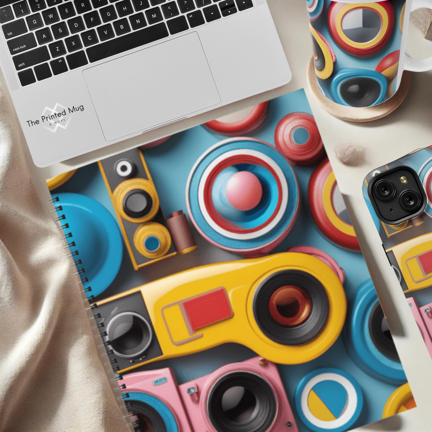 Camera Carnival 8.5"x11" Hardcover Notebook