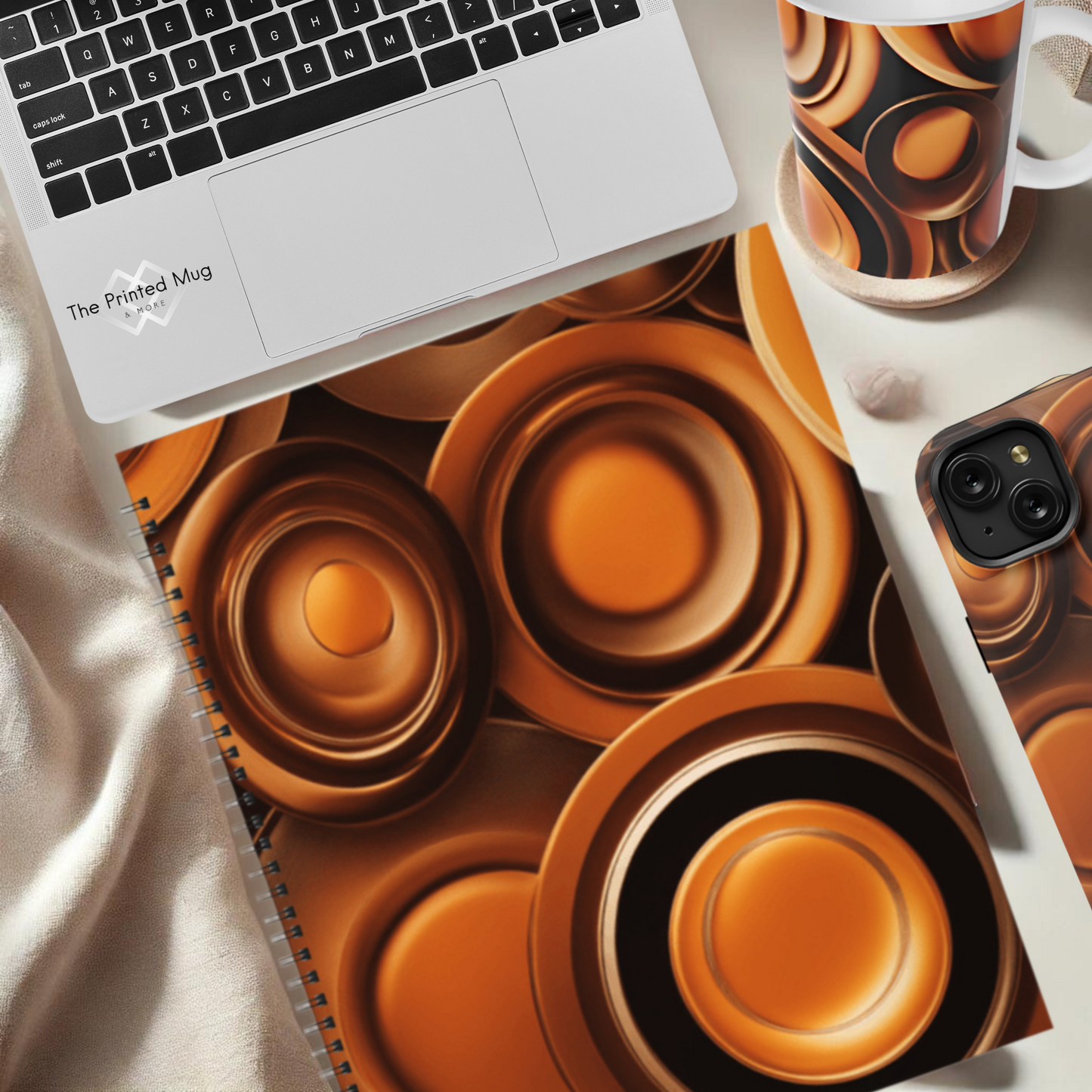 Amber Echo 8.5"x11" Hardcover Notebook