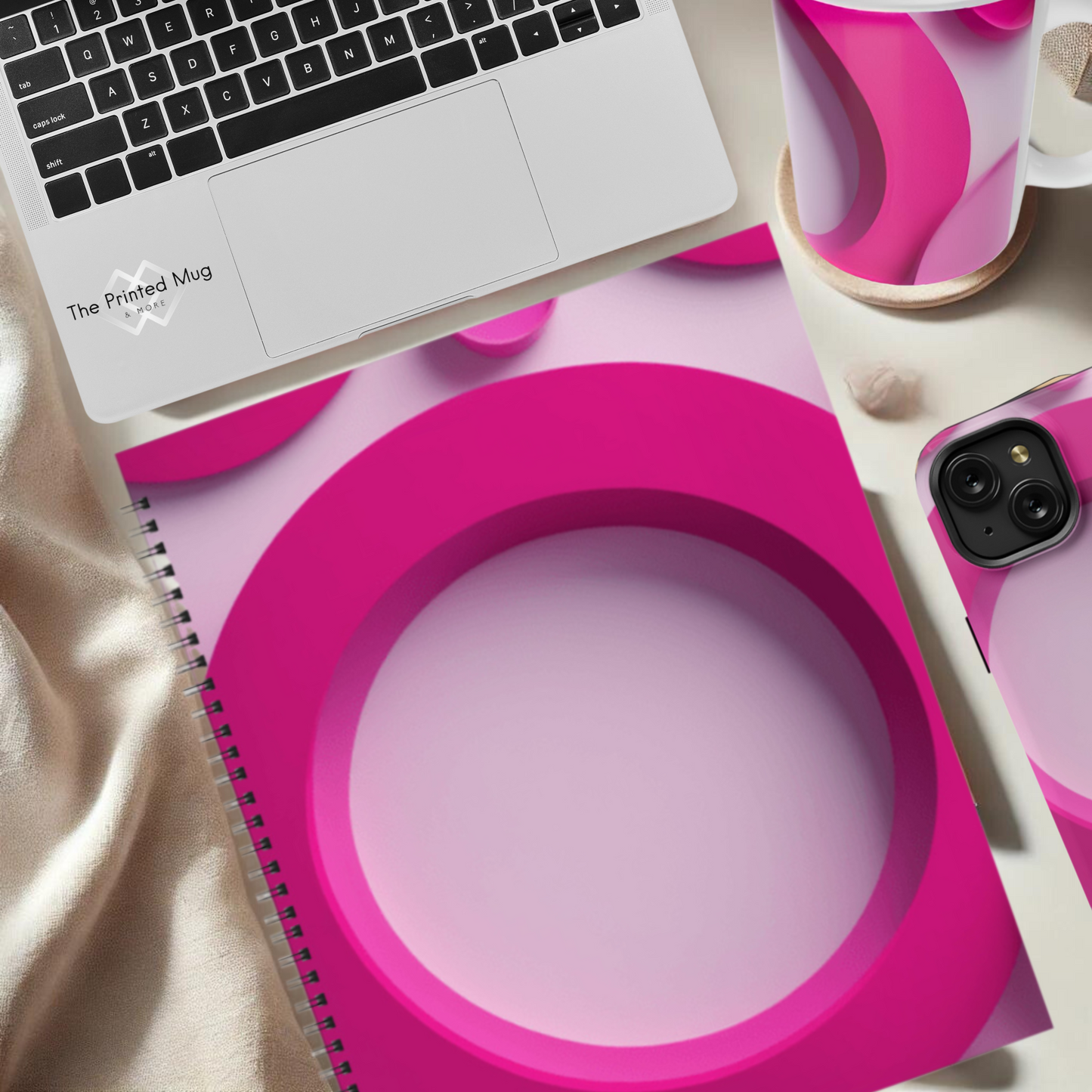 Fuchsia Fusion 8.5"x11" Hardcover Notebook