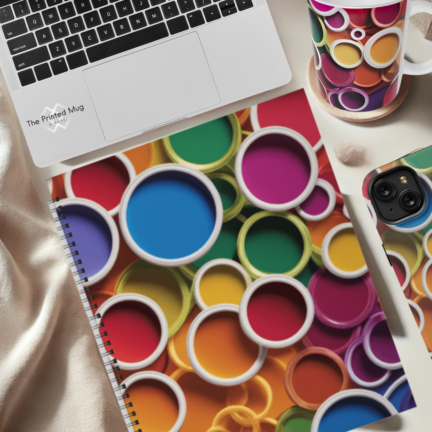 Rainbow Reverie 8.5"x11" Hardcover Notebook