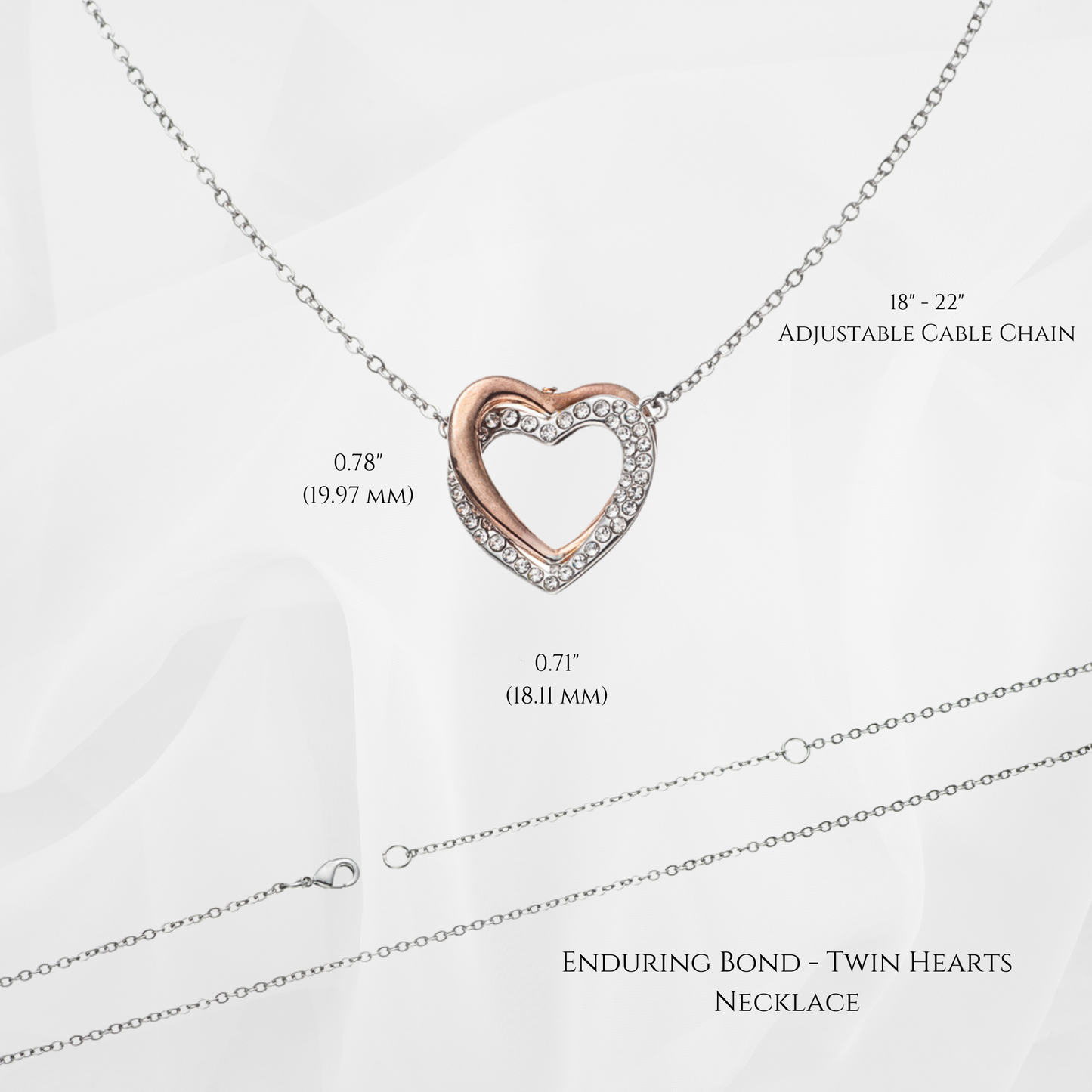 Enduring Bond - Twin Hearts Necklace