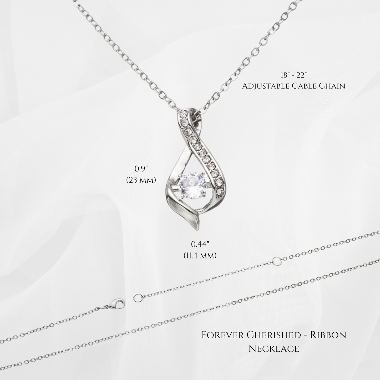 Forever Cherished - Ribbon Necklace