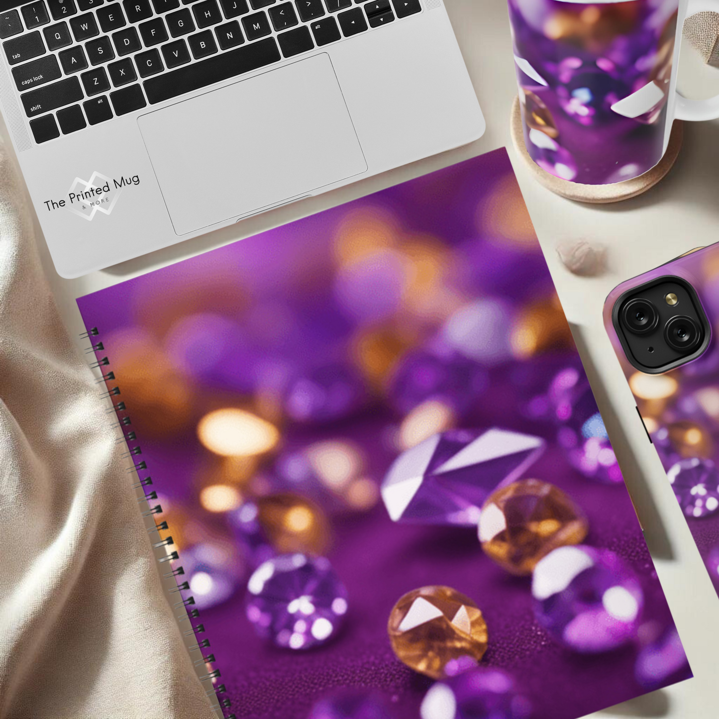Amethyst Radiance 8.5"x11" Hardcover Notebook