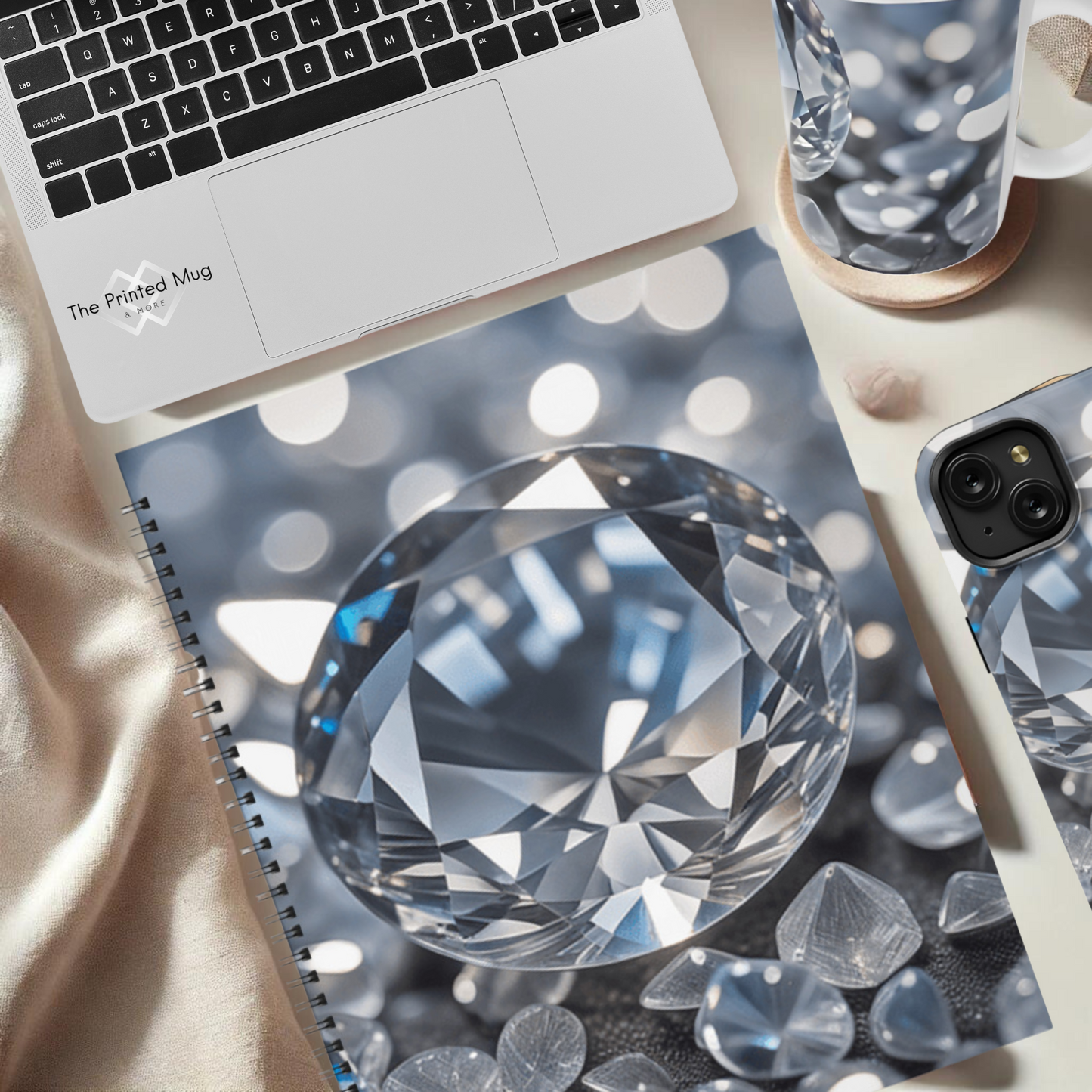 Diamond Cascade 8.5"x11" Hardcover Notebook