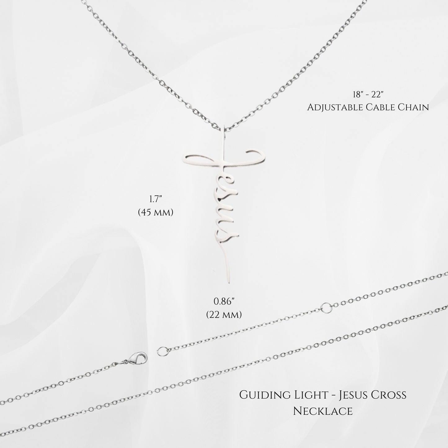 Guiding Light - Jesus Cross Necklace