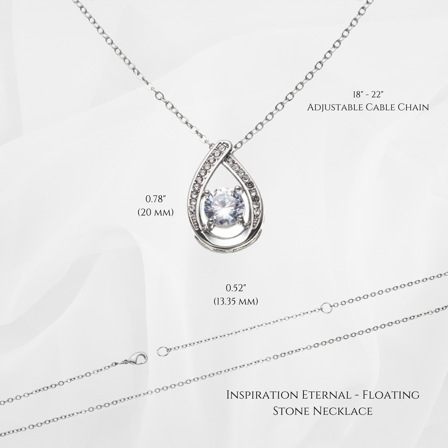 Inspiration Eternal - Floating Stone Necklace