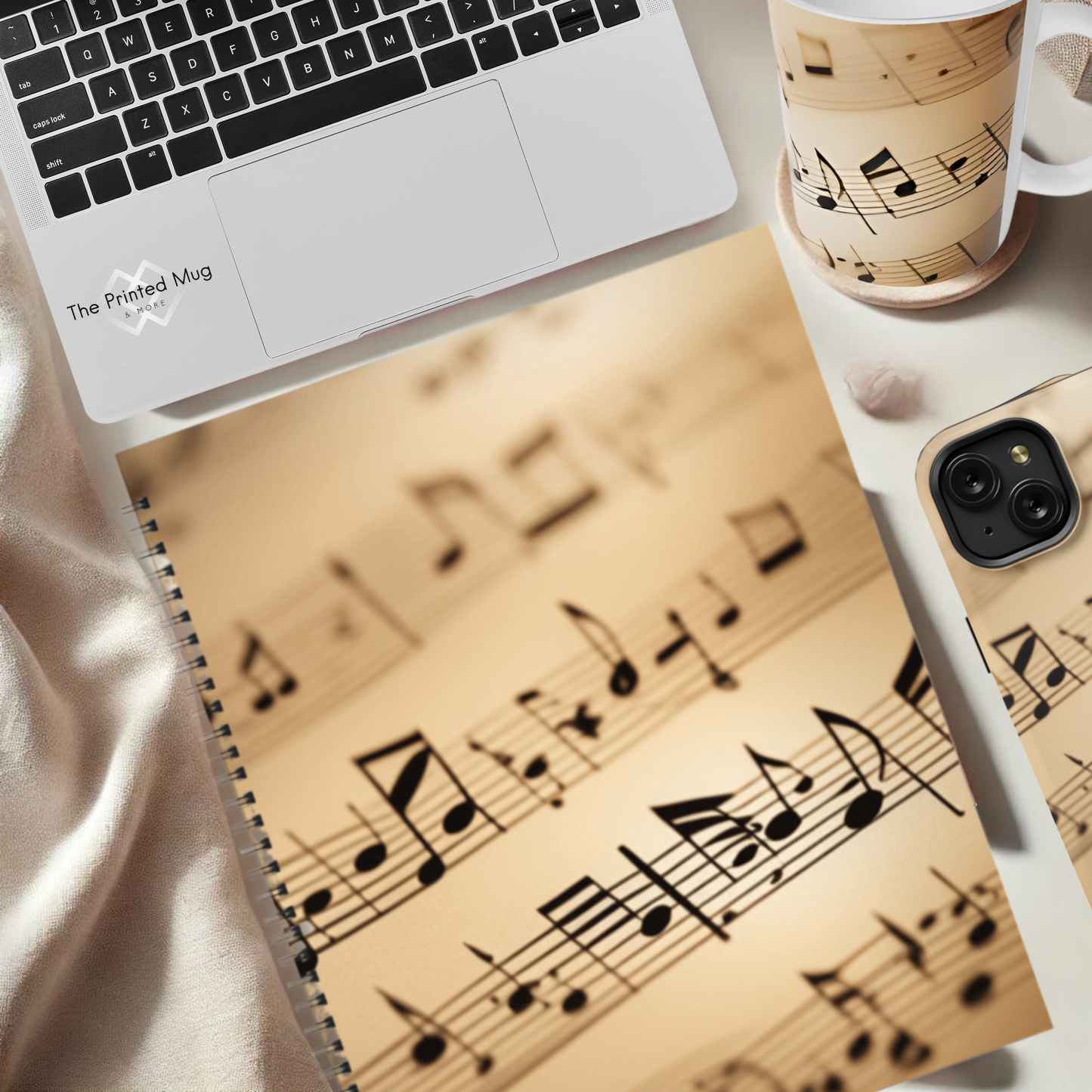 Symphony of Notes 8.5"x11" Hardcover Notebook