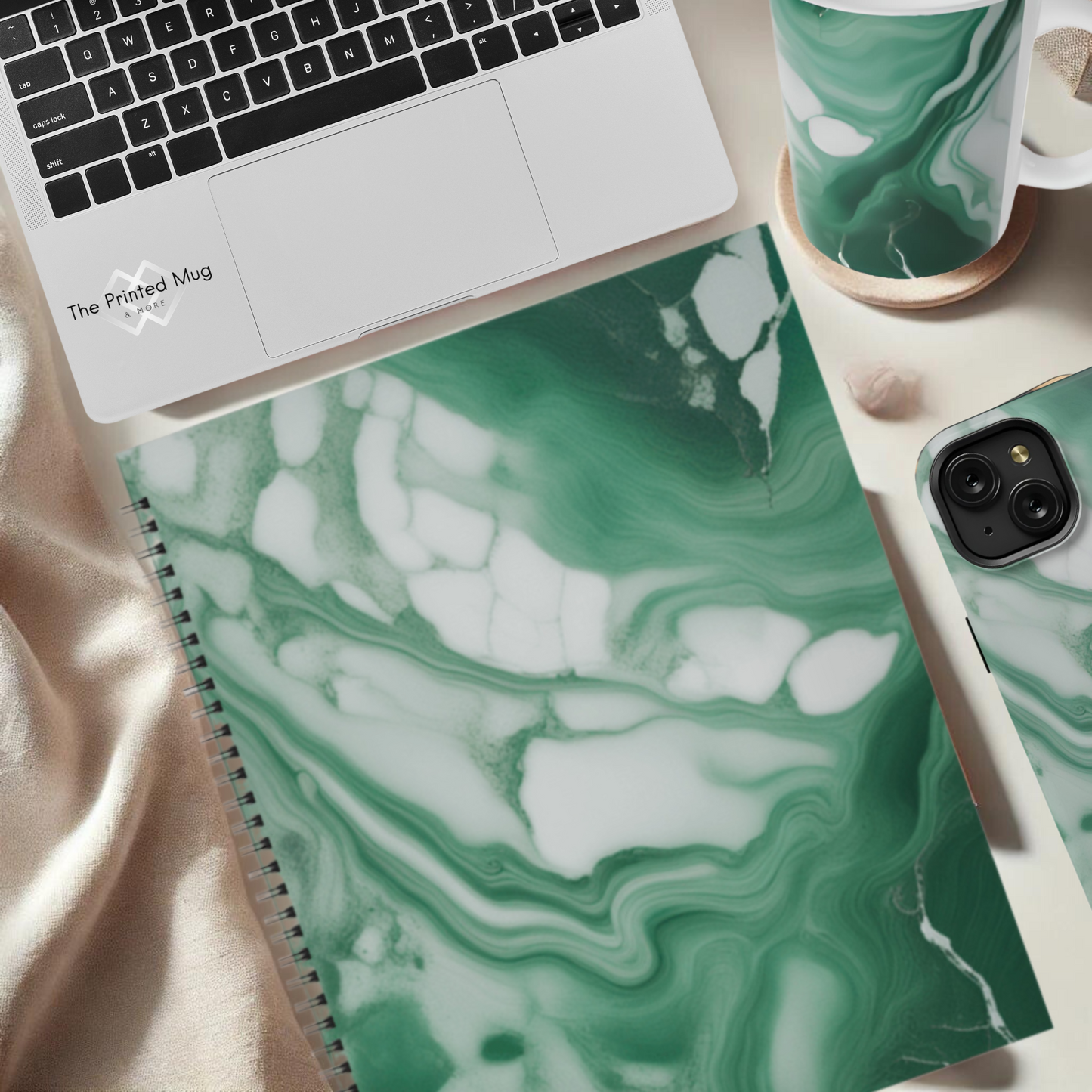 Emerald Essence 8.5"x11" Hardcover Notebook