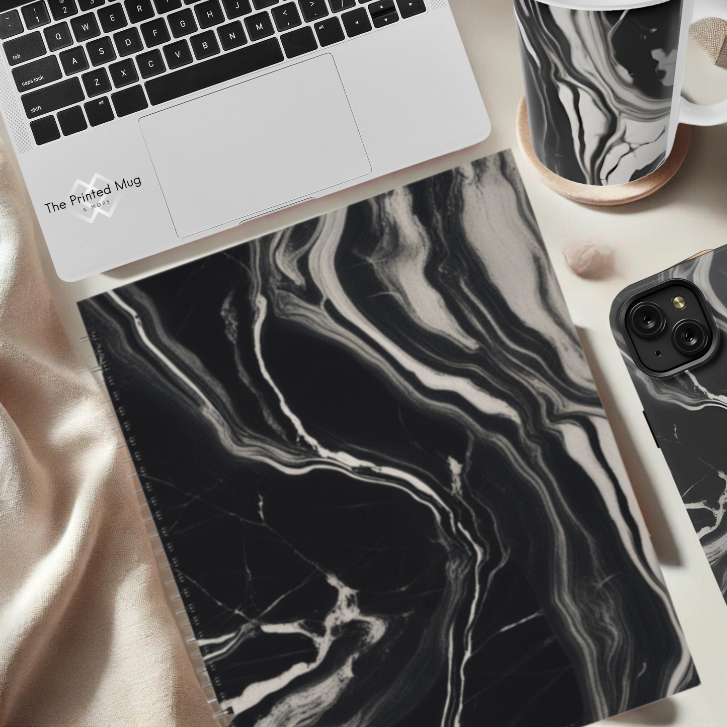 Onyx Flow 8.5"x11" Hardcover Notebook