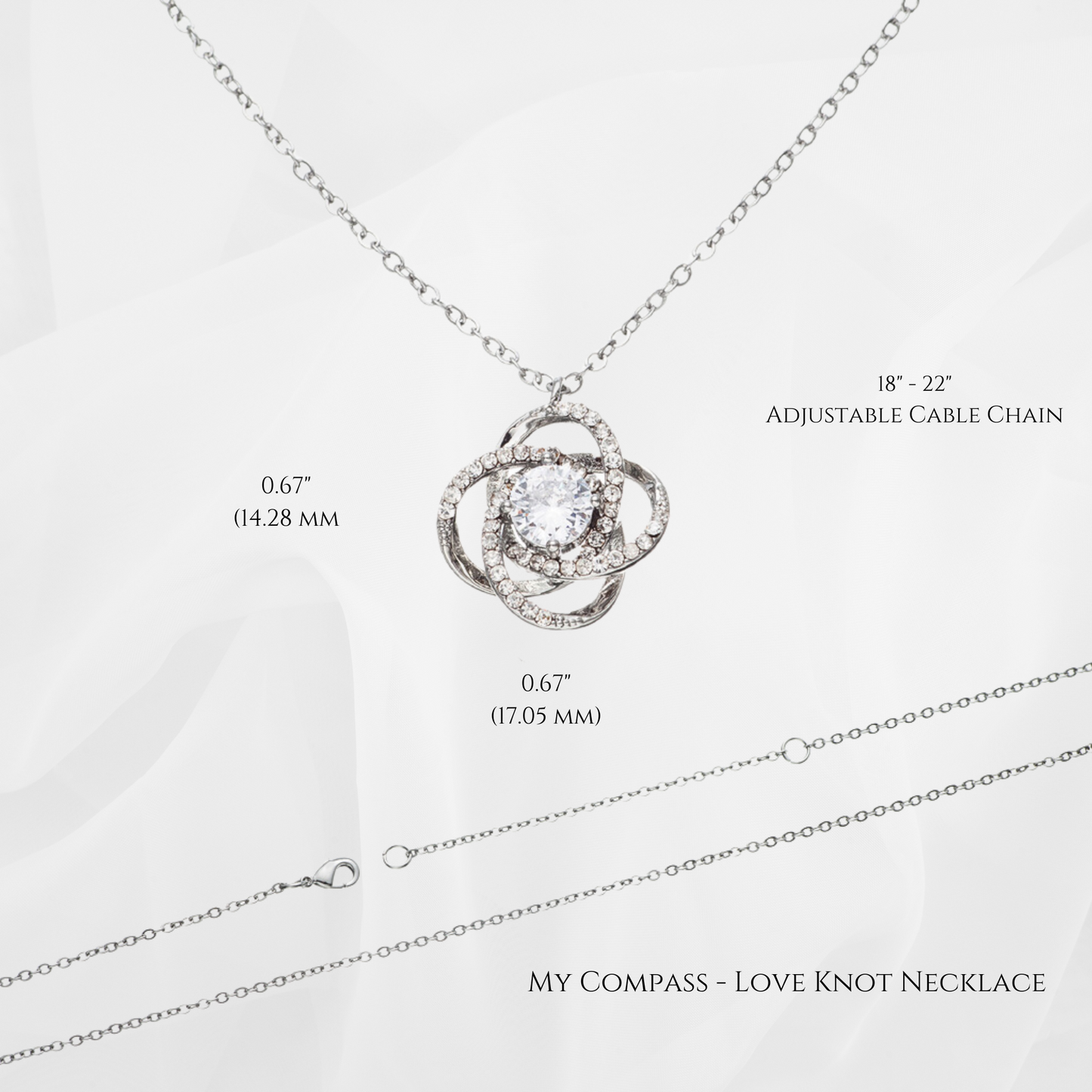 My Compass - Love Knot Necklace