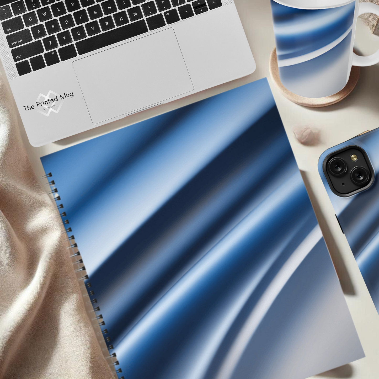 Sapphire Sleek 8.5"x11" Hardcover Notebook