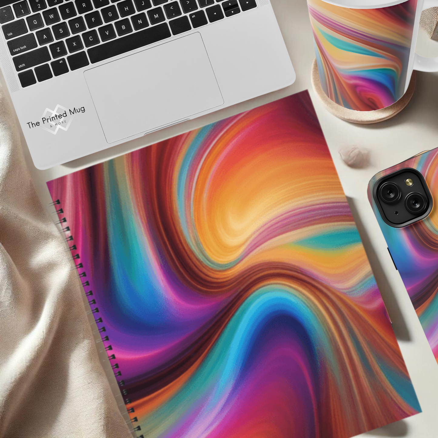 Color Surge 8.5"x11" Hardcover Notebook