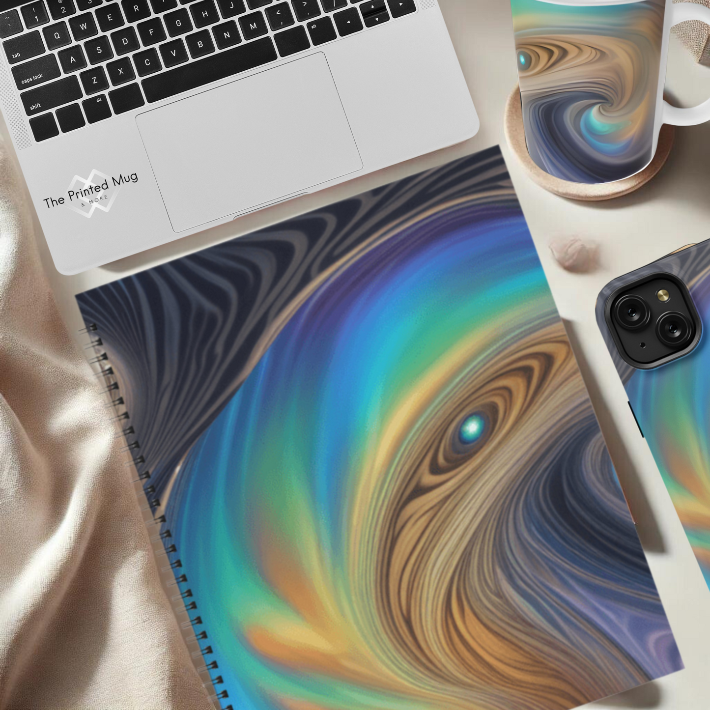 Nebula Swirl 8.5"x11" Hardcover Notebook