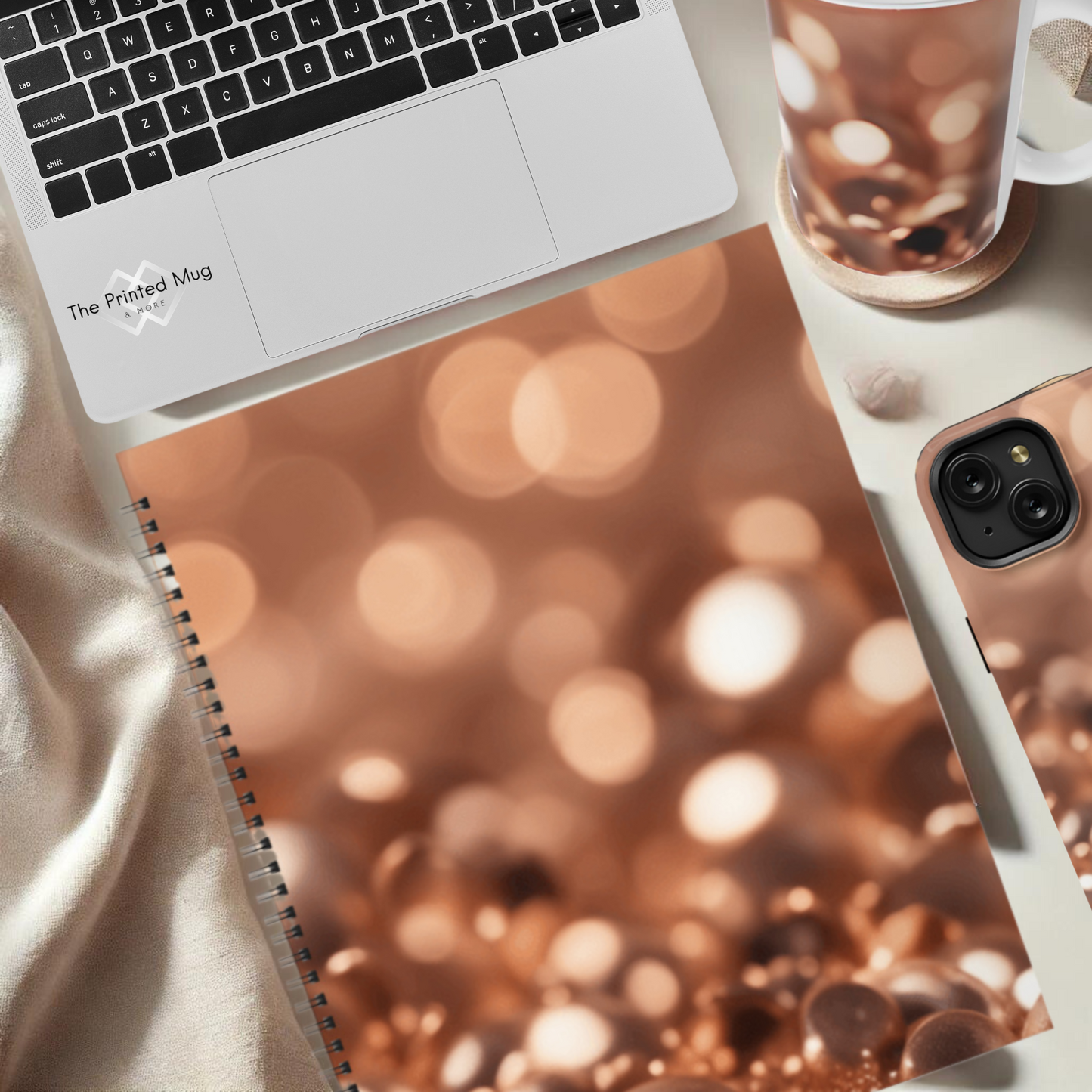 Copper Gleam 8.5"x11" Hardcover Notebook