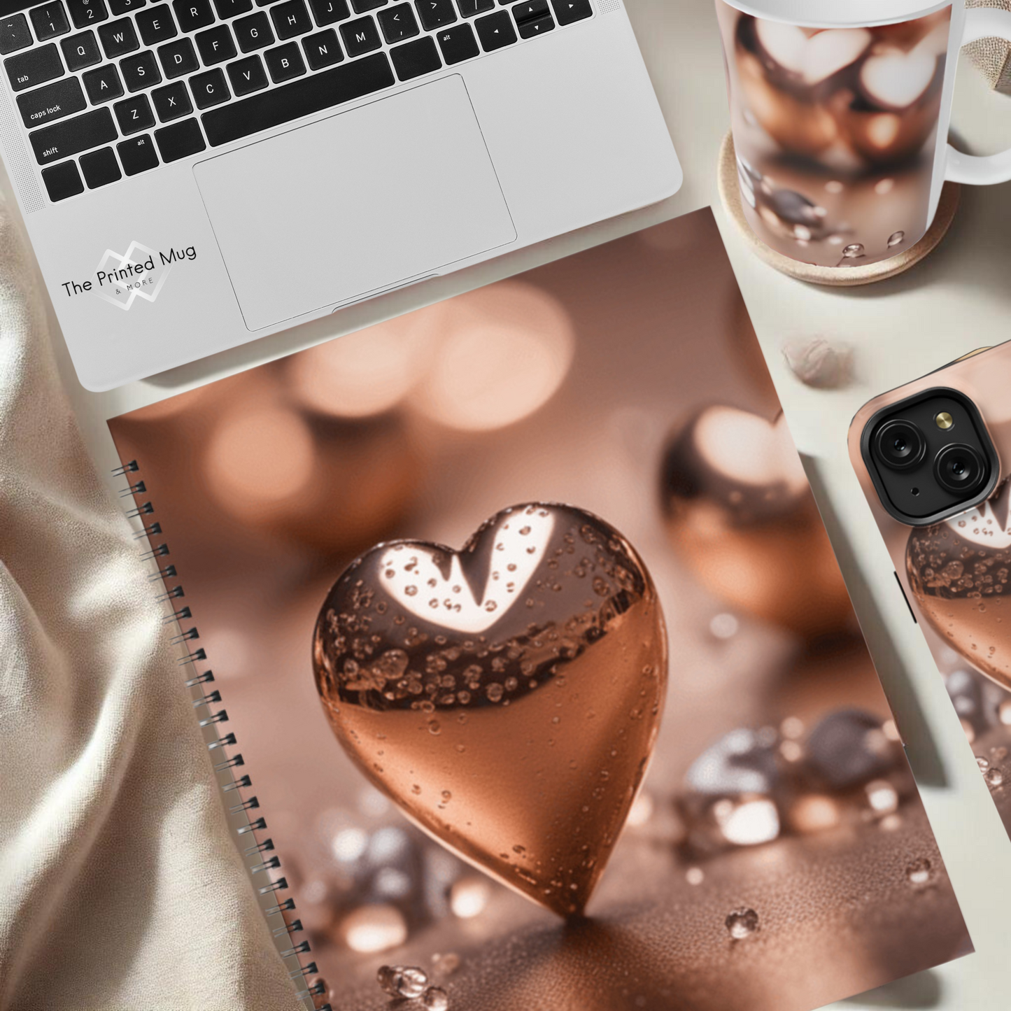 Heart of Bronze 8.5"x11" Hardcover Notebook