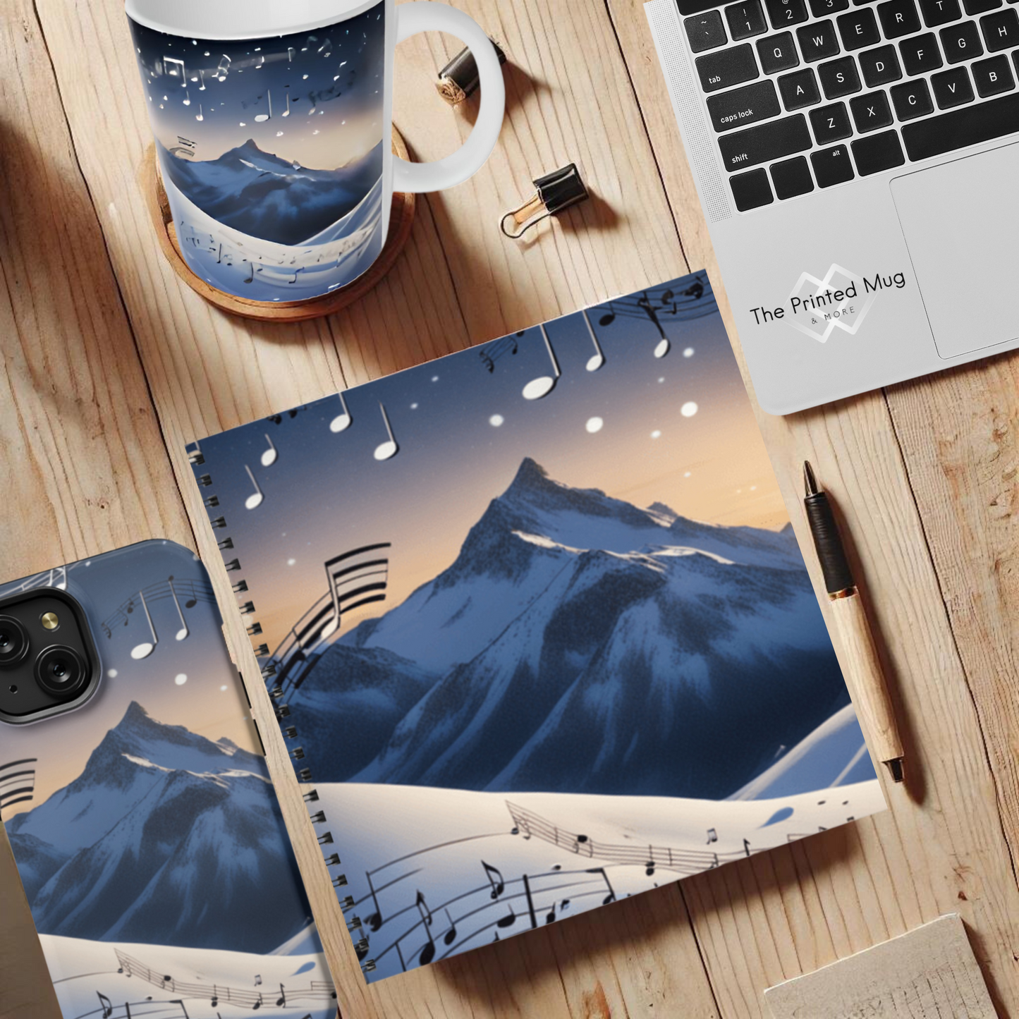 Winter Serenade 8.5"x8.5" Hardcover Notebook