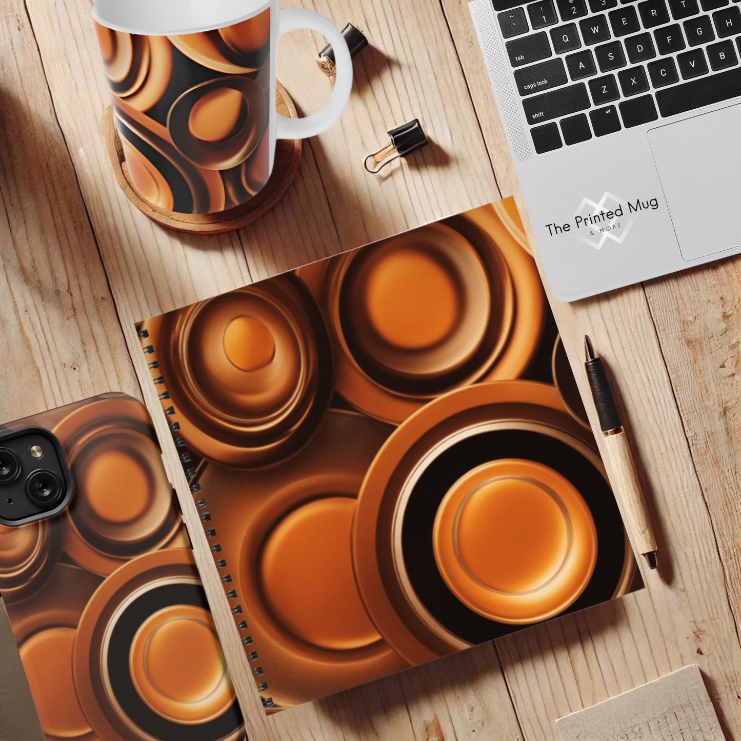 Amber Echo 8.5"x8.5" Hardcover Notebook