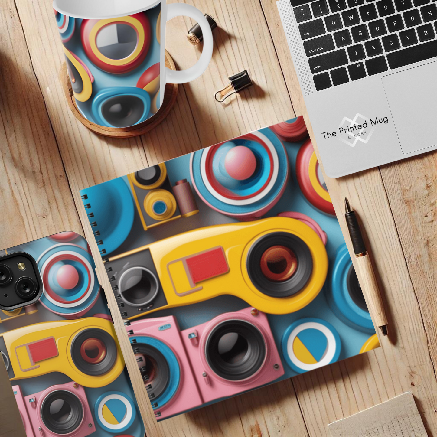 Camera Carnival 8.5"x8.5" Hardcover Notebook