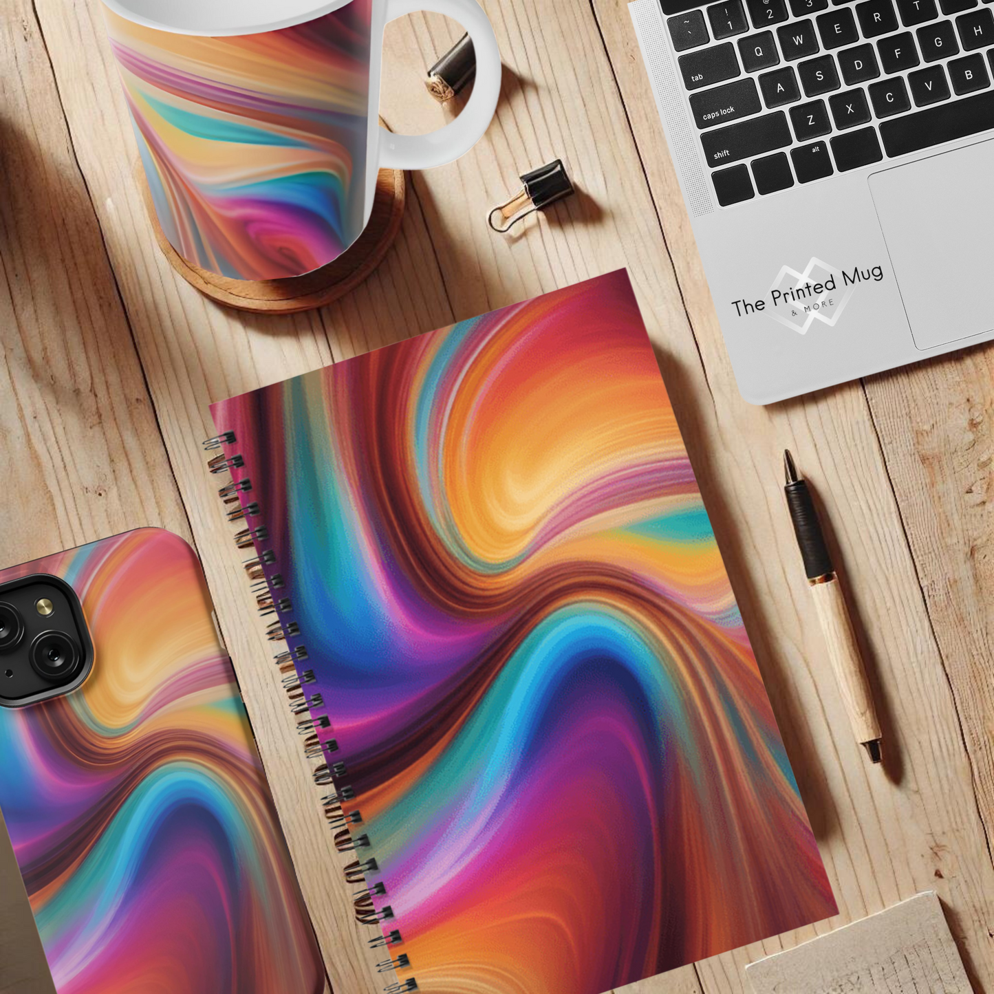 Color Surge 5.5”x8.5" Hardcover Notebook