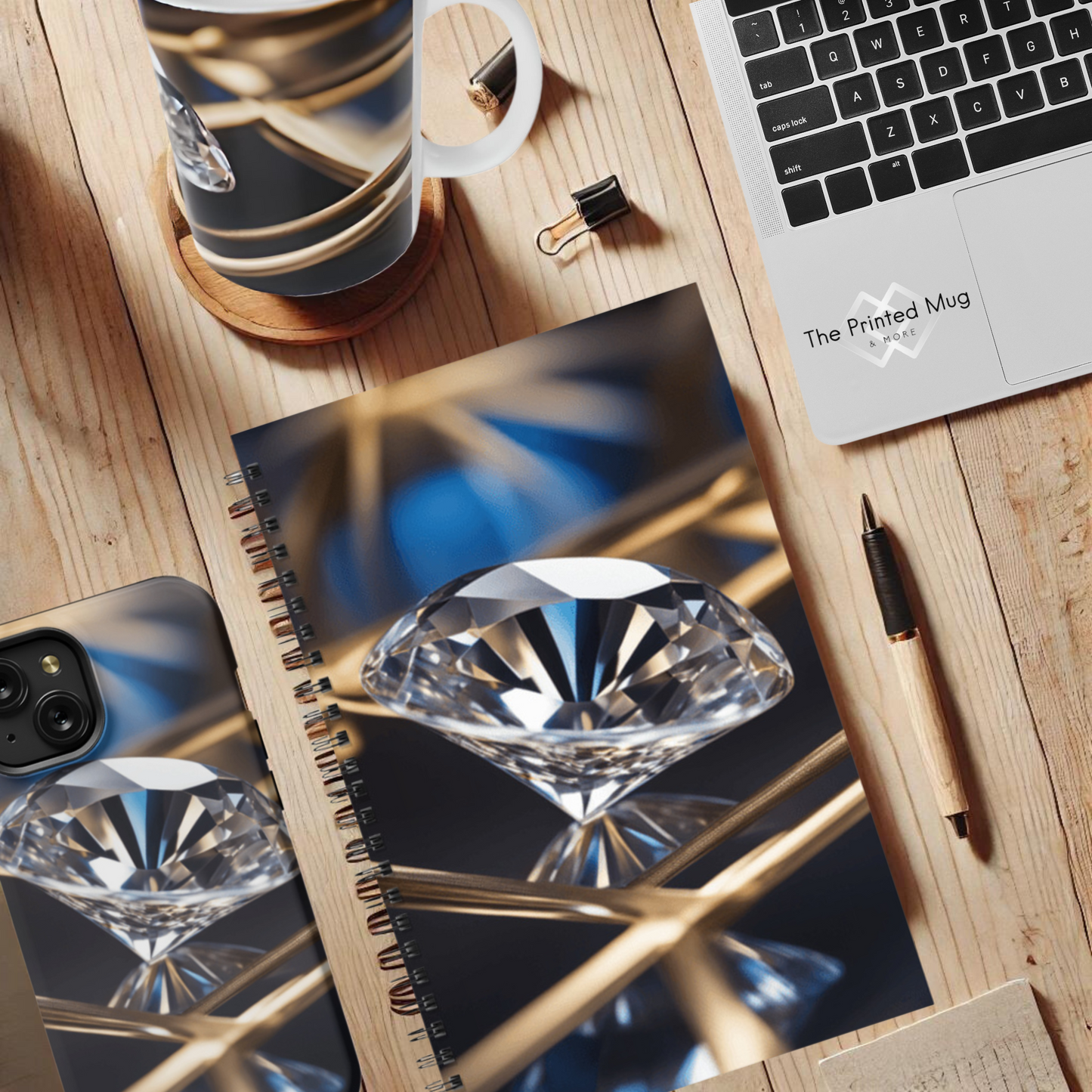 Crystal Elegance 5.5”x8.5" Hardcover Notebook